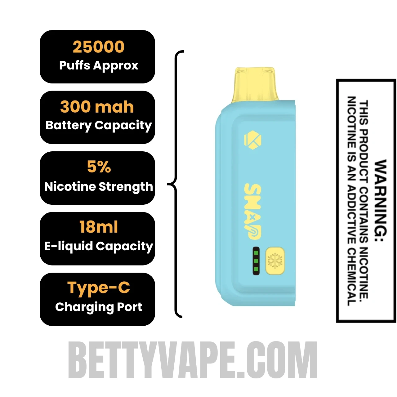 Sour Lush Kado Bar Snap 25K Disposable Pod With Package Box