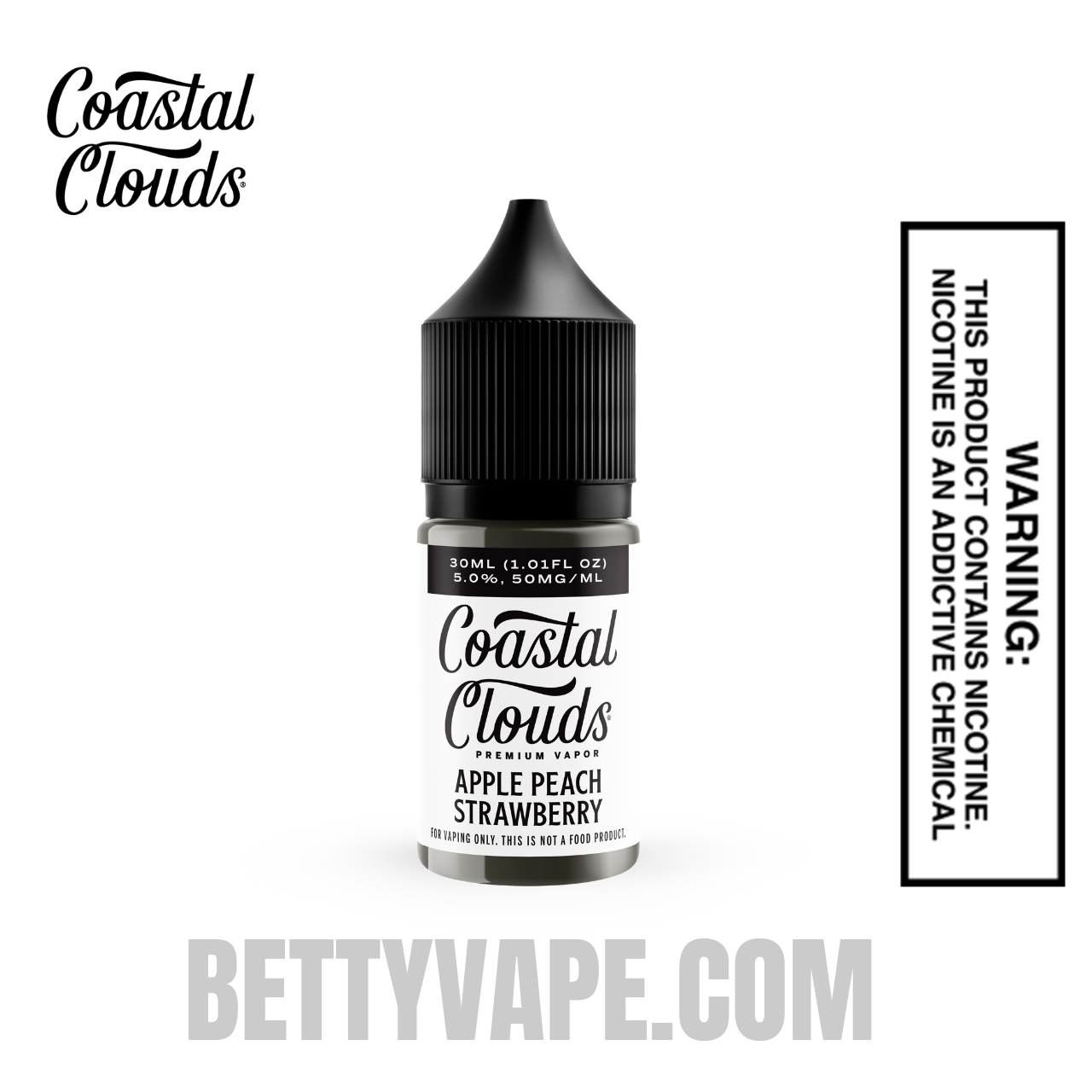 Apple Peach Strawberry Salt Coastal Clouds Salt Nic 30 ML 50 MG
