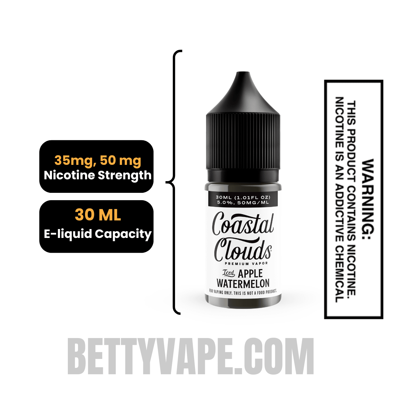 Iced Apple Watermelon Salt Coastal Clouds Salt Nic Specifications