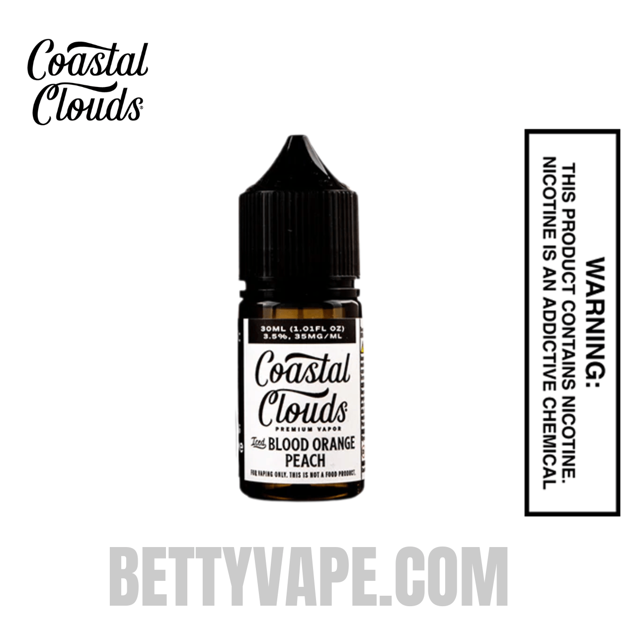 Iced Blood Orange Peach Salt Coastal Clouds Salt Nic 30 ML 35 MG