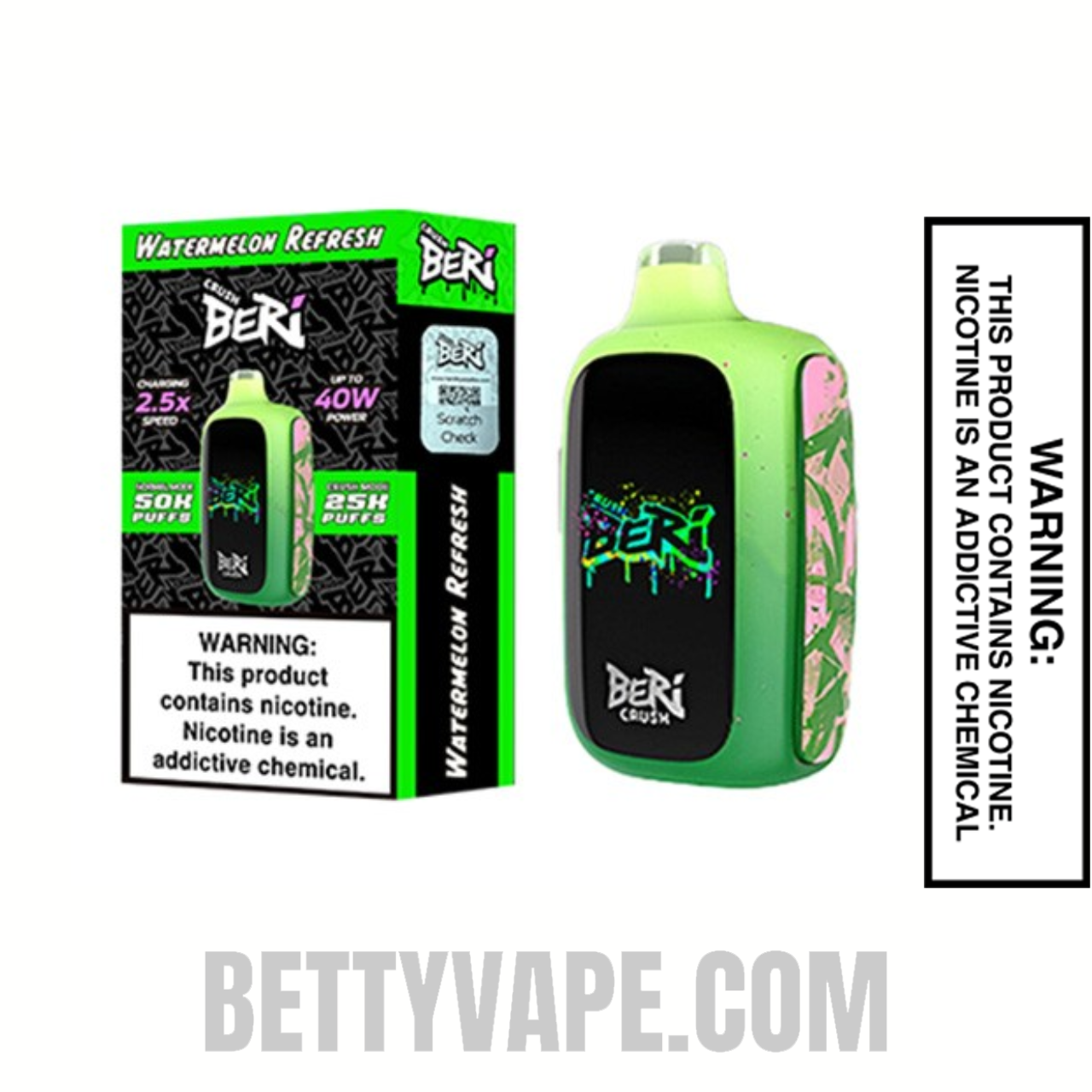 Watermelon Refresh Beri Crush 50K Disposable Vape with Package Box