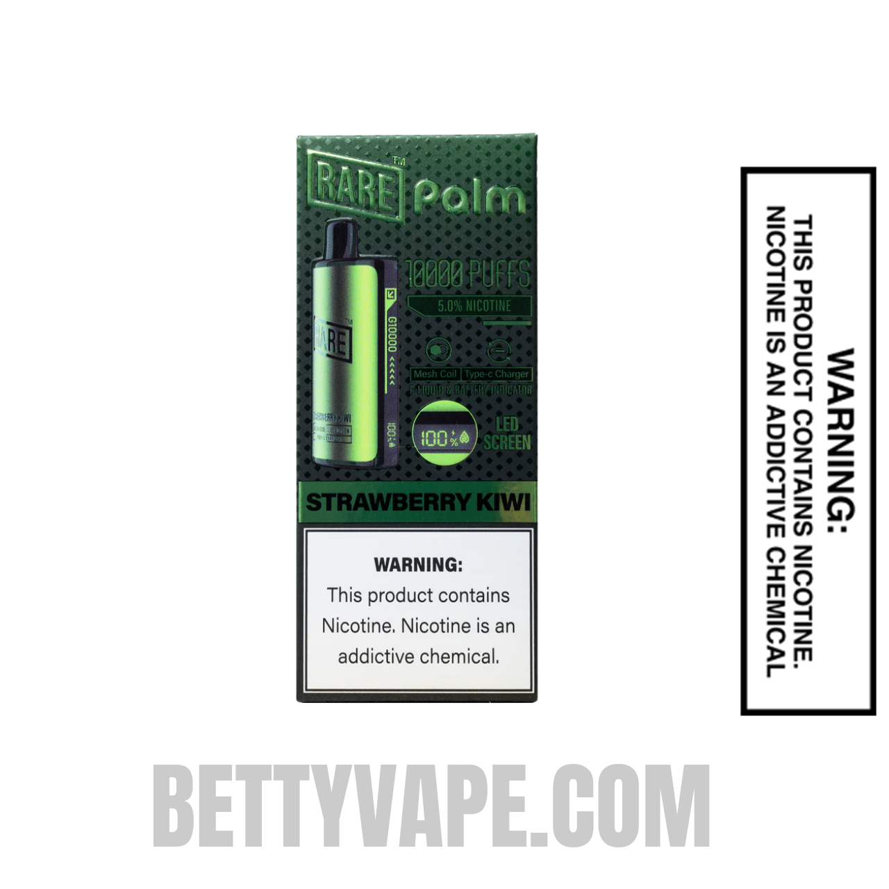 Strawberry Kiwi Rare Palm 10000 Disposable Vape with package box
