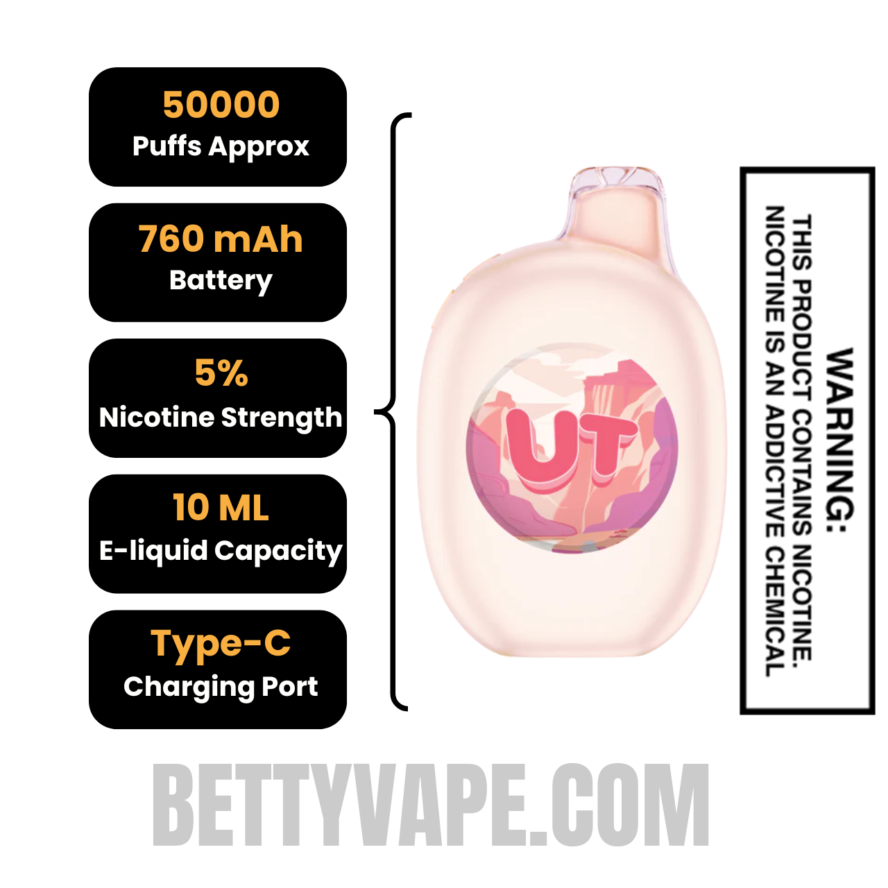 Root Soda_Vanilla Flum UT Bar 50K Disposable Vape specifications Root Soda_Vanilla Flum UT Bar 50K Disposable Vape specifications