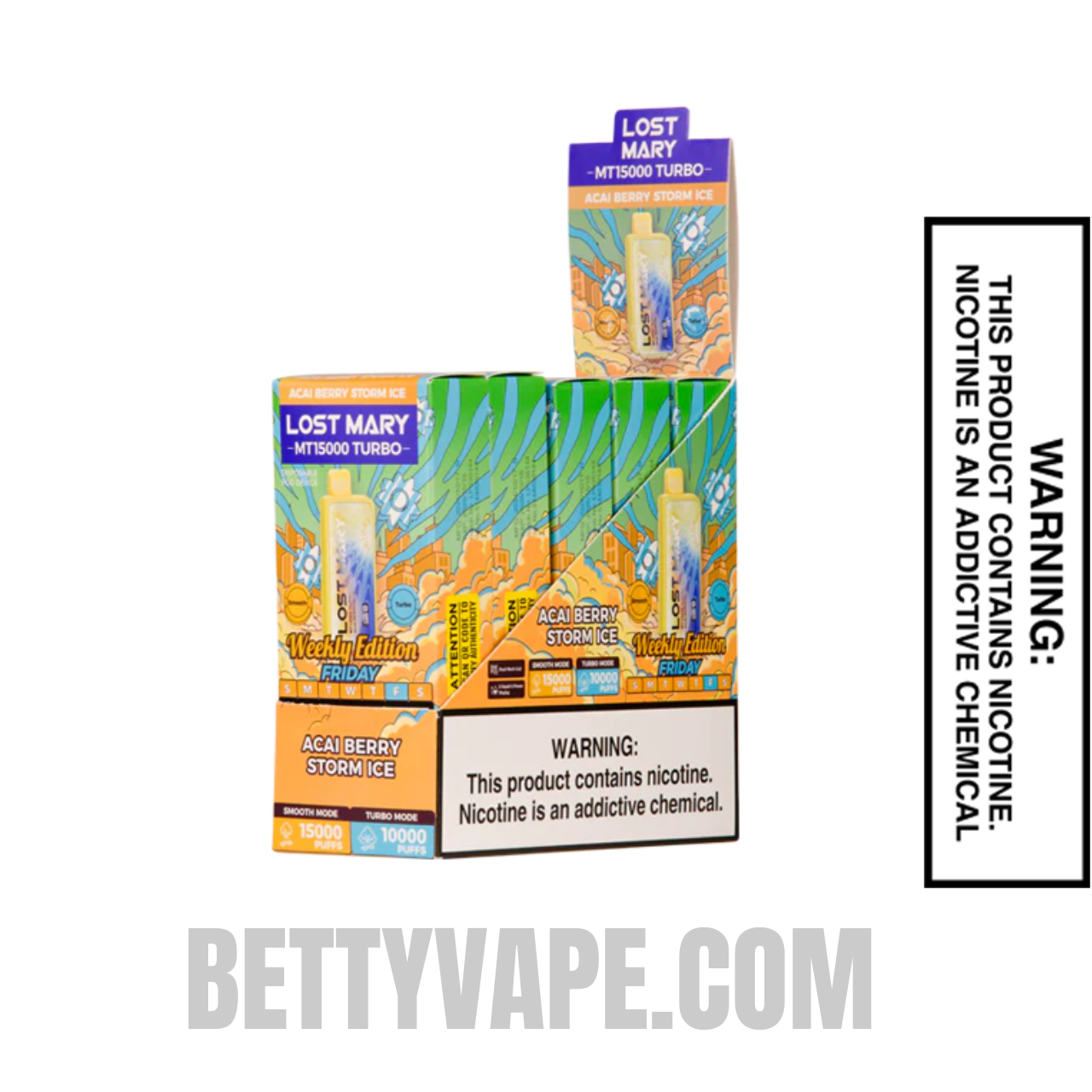 Acai Berry Strom Ice Lost Mary MT15000 Turbo Vape (Friday) with bundle