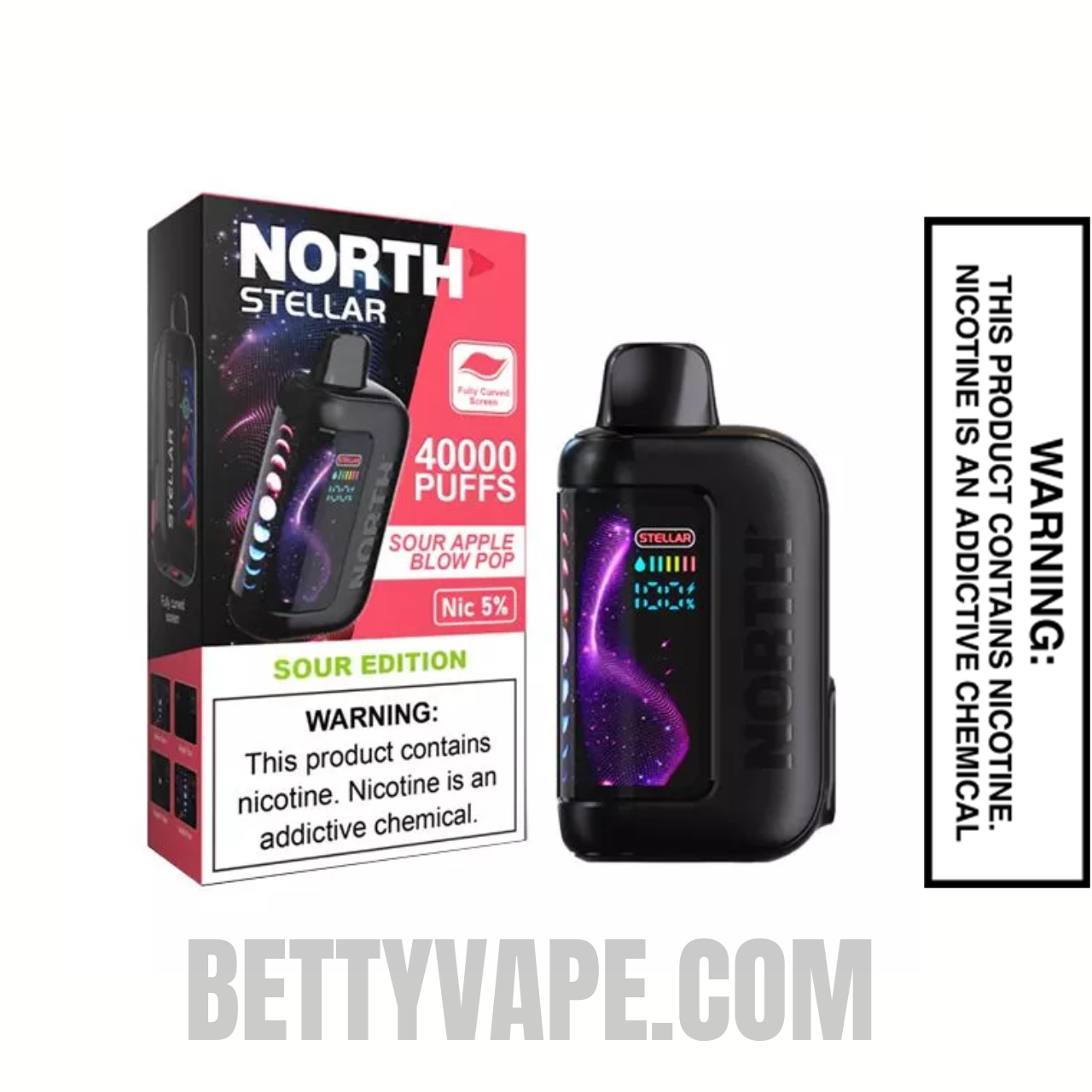Sour Apple Blow Pop North Stellar Dark Moon Edition 40K Vape With Package Box