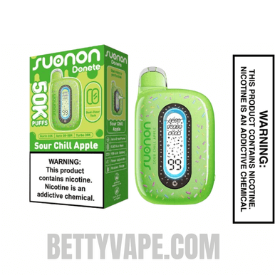 Sour Chill Apple Suonon Donete 50k Disposable Vape With Package Box