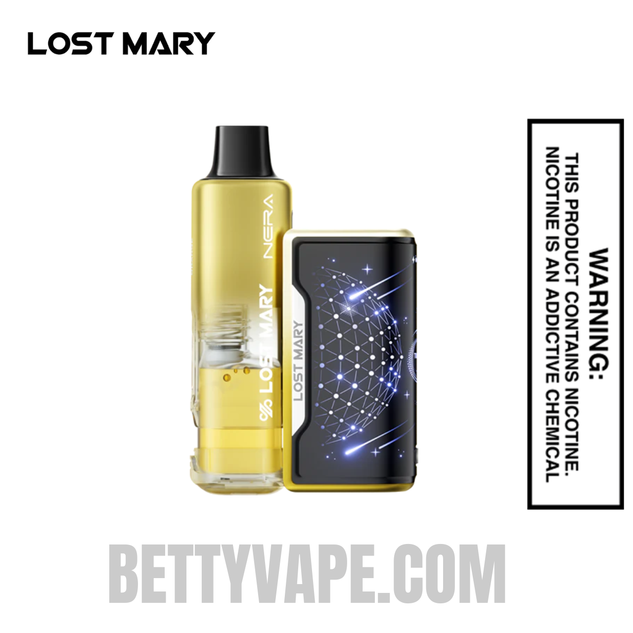 Pineapple Passion Orange Lost Mary Nera Fullview 70K Disposable Kit