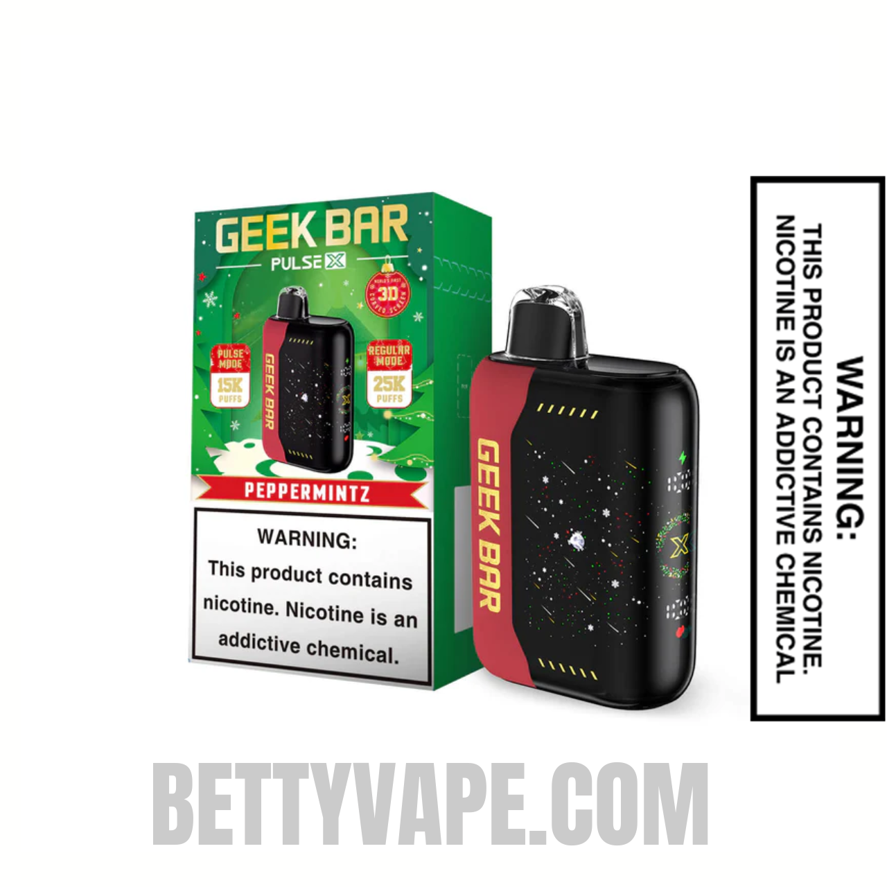 Peppermintz Geek Bar Pulse X Disposable Vape With Package Box