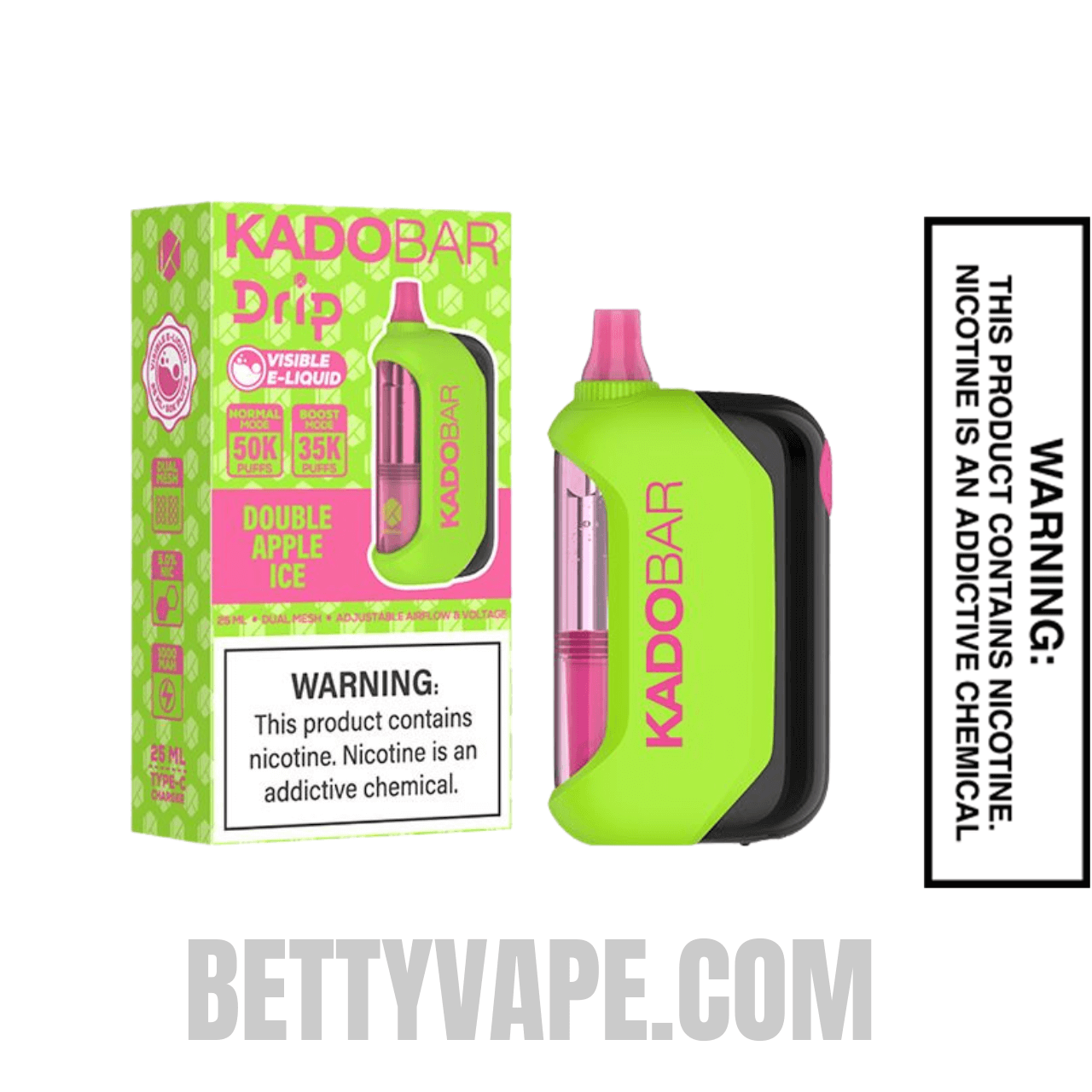 Double Apple Ice Kado Bar Drip 50K Disposable Vape With Package Box