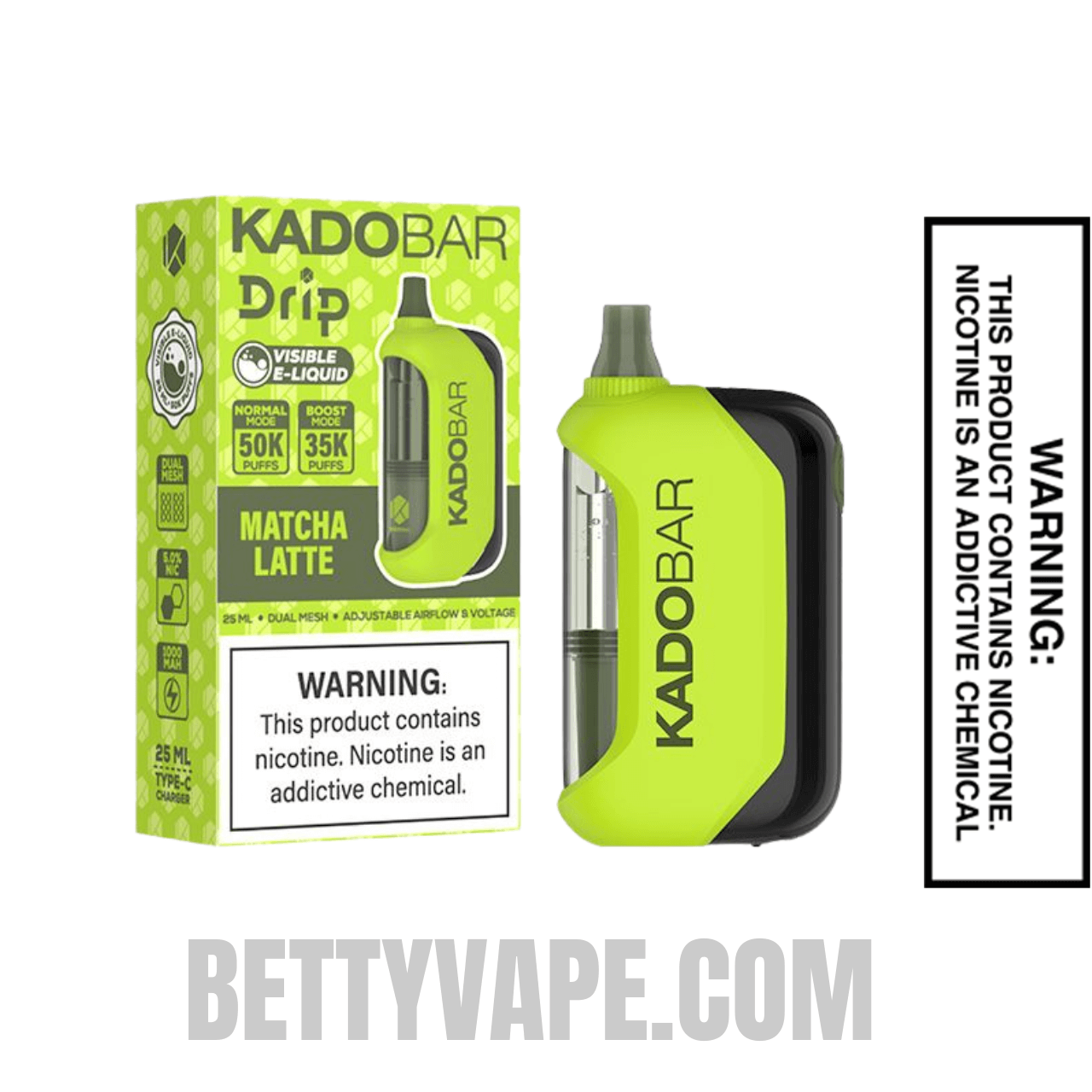 Matcha Latte Kado Bar Drip 50K Disposable Vape With Package Box