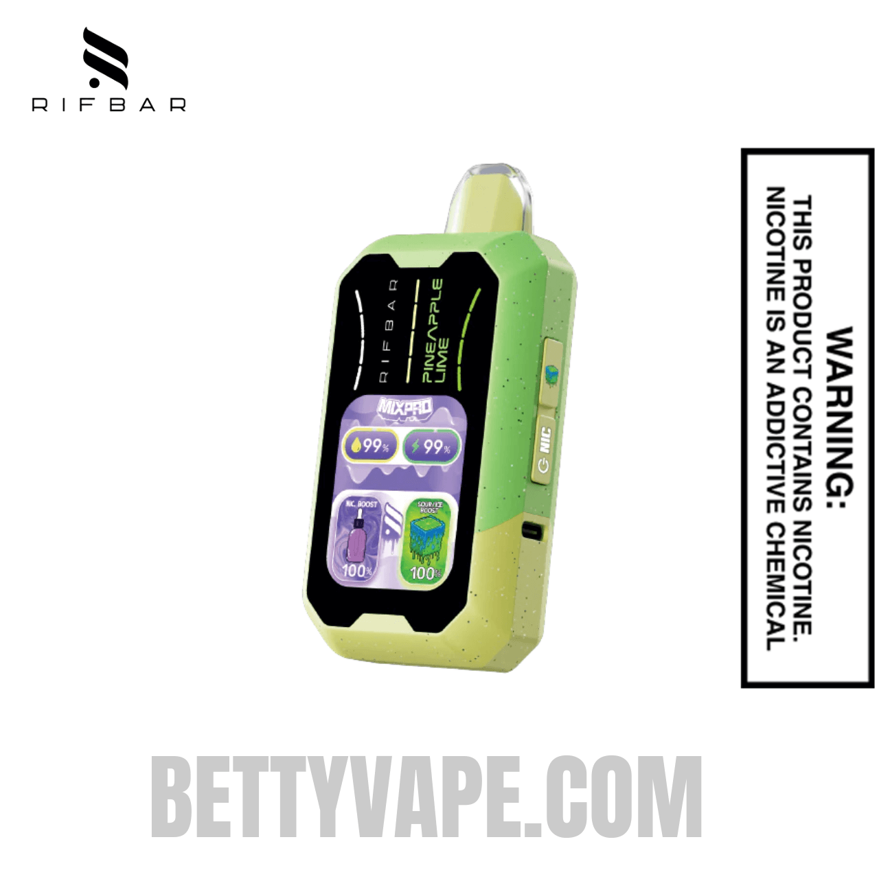 Pineapple Lime Rifbar MixPro Sour 40K Disposable Vape