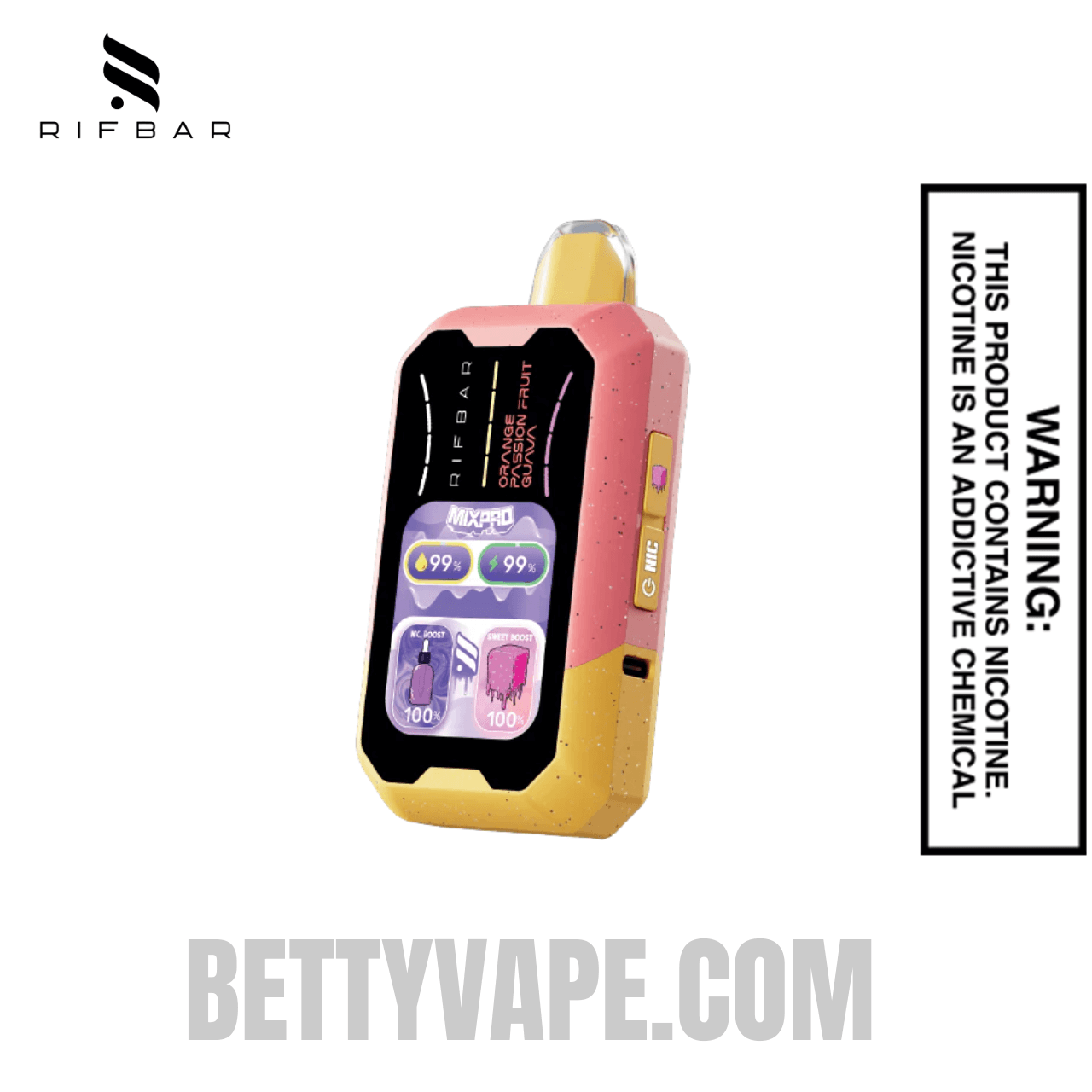 Orange Passion Fruit Guava Rifbar MixPro Sweet 40K Disposable Vape