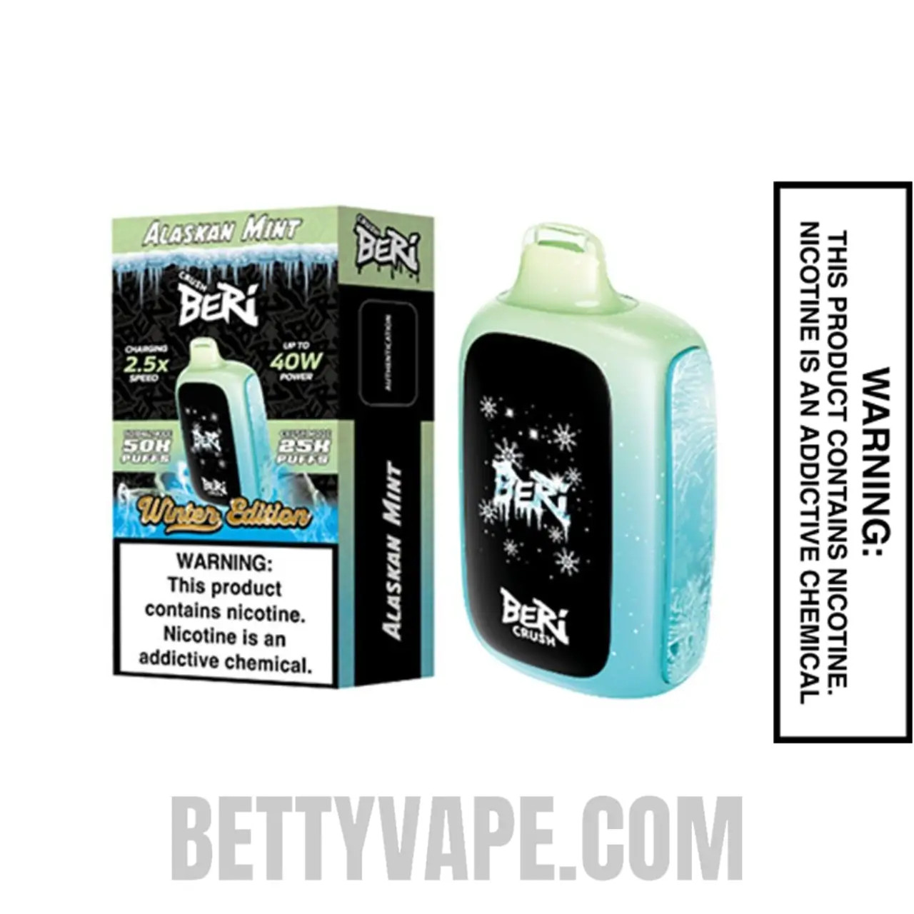 Alaskan Mint Beri Crush 50K Disposable Vape With Package Box