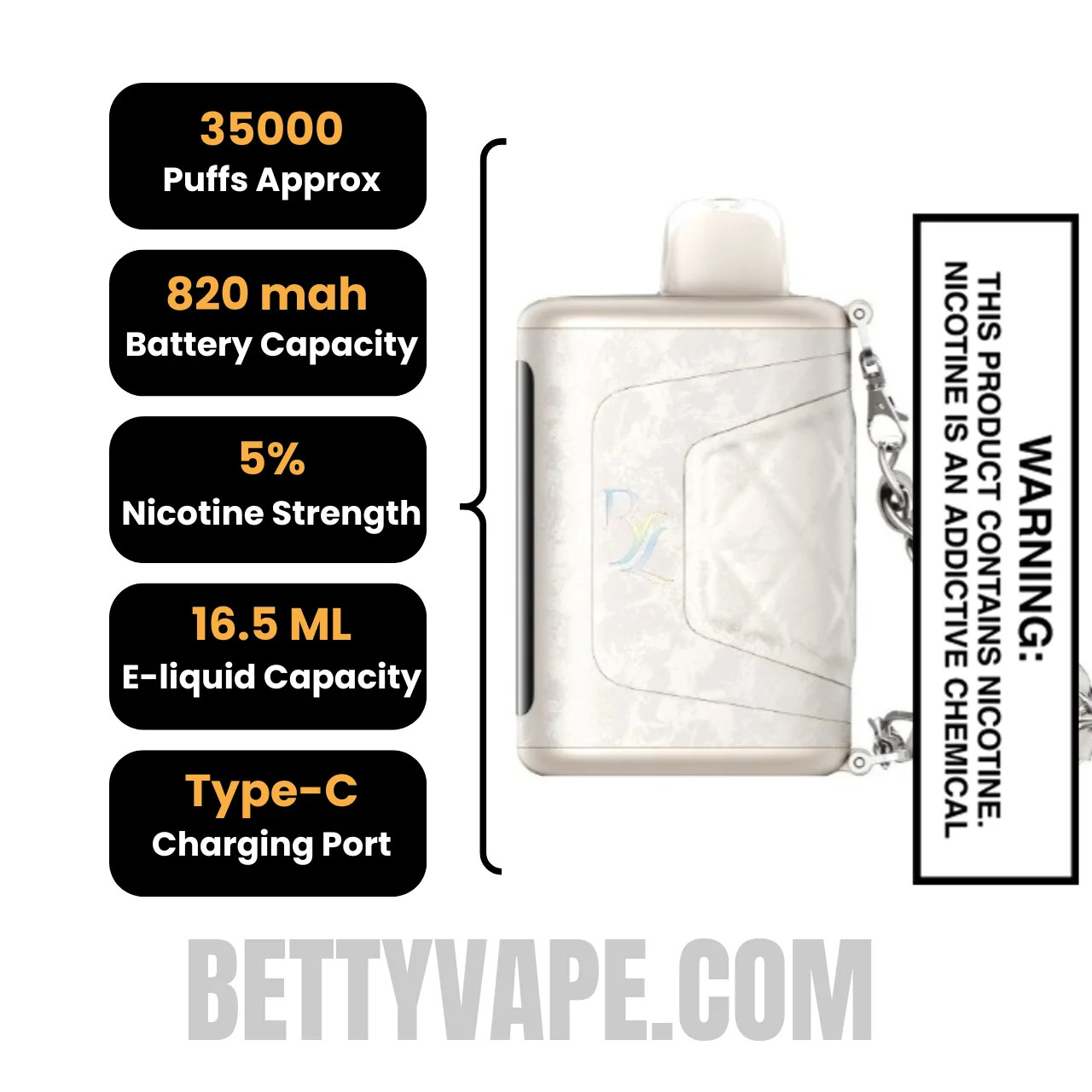 Peach Baddie RAZ RYL Classic 35K Disposable Vape With Package Box