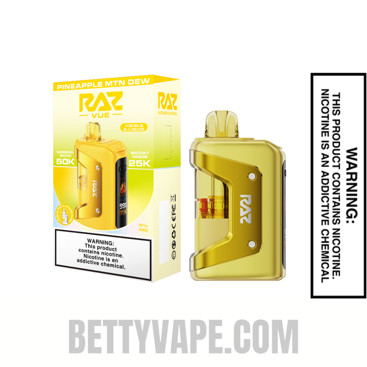Pineapple MTN Dew RAZ VUE 50K Disposable Kit With Package Box