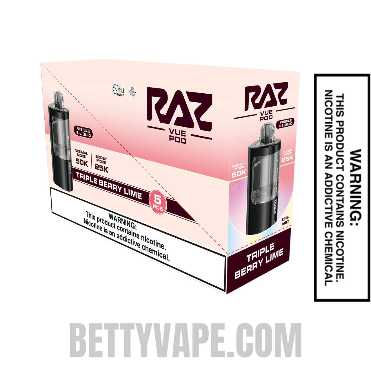 Triple Berry Lime RAZ VUE 50K Disposable  With Bundle Pack