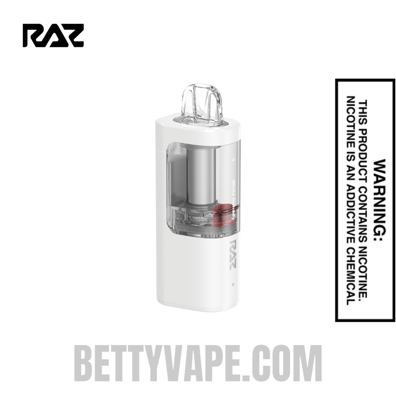 White Gummy RAZ VUE 50K Disposable Pod