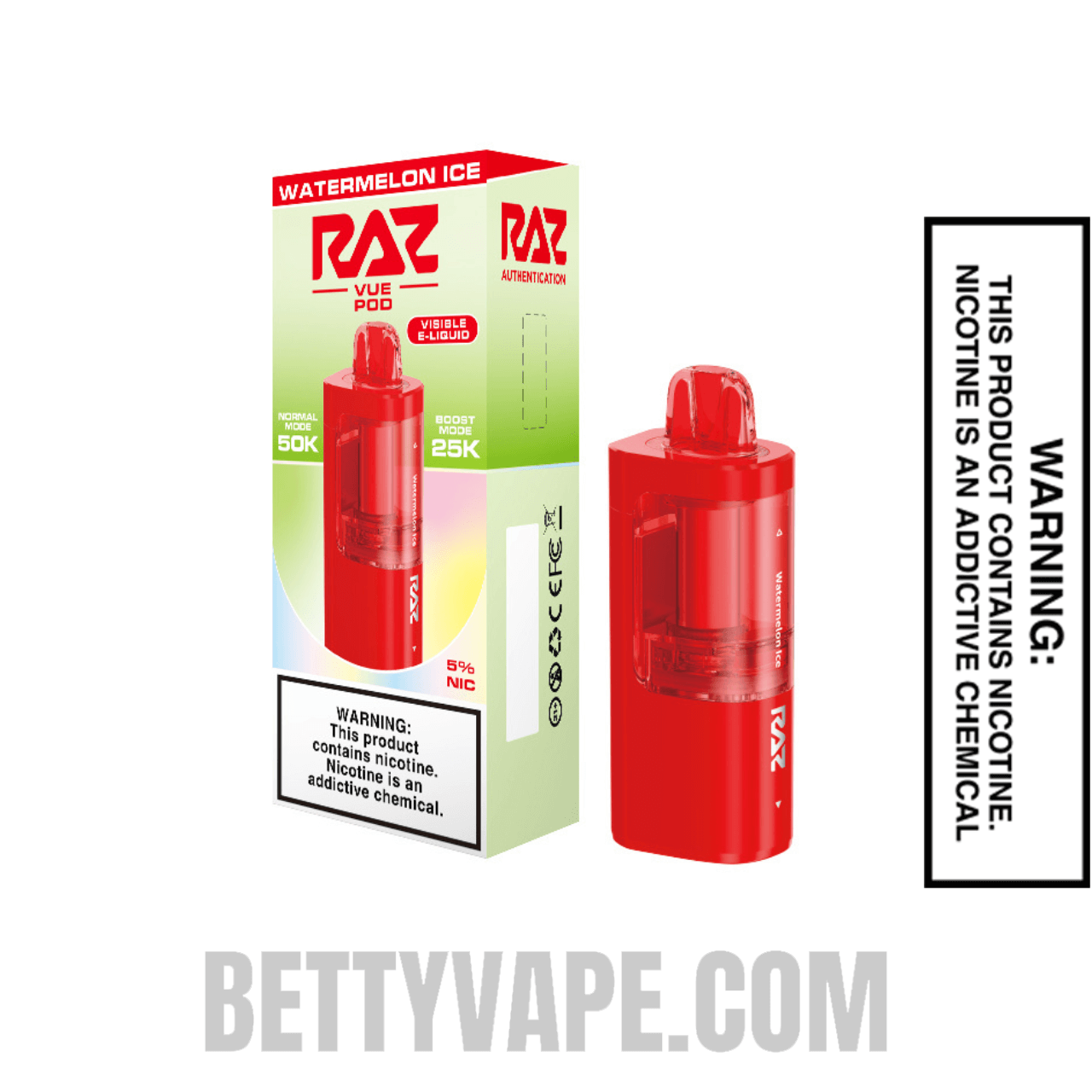 Watermelon Ice RAZ VUE 50K Disposable Pod With Package Box