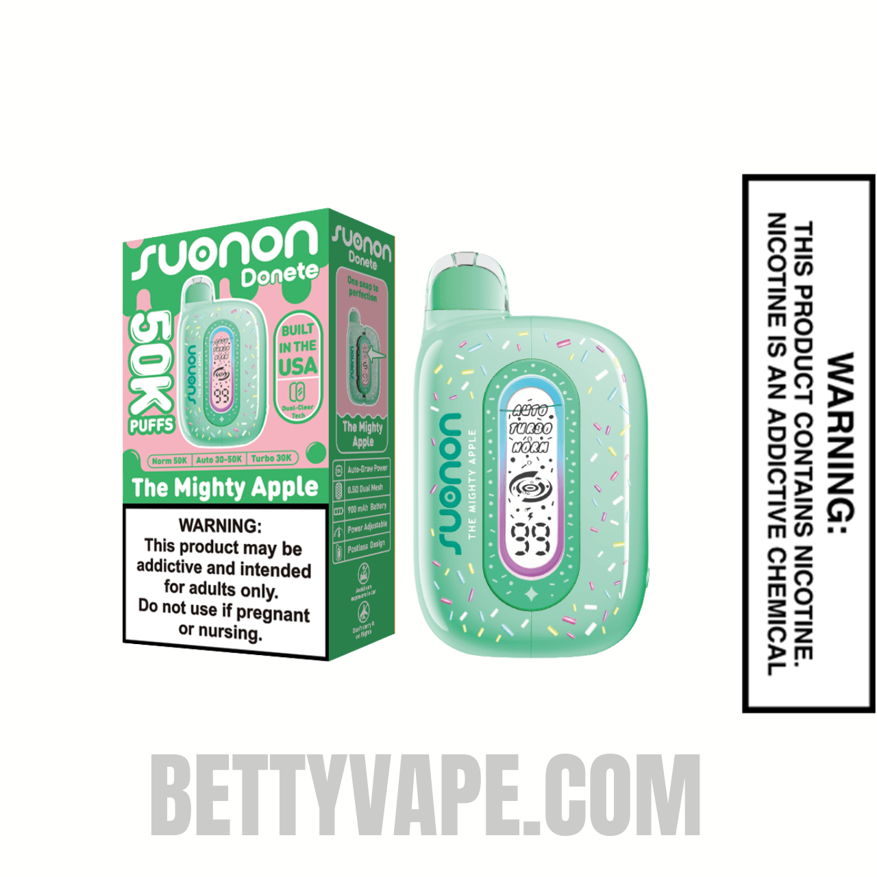 The Mighty Apple Suonon Donete 50k Disposable Vape With Package Box