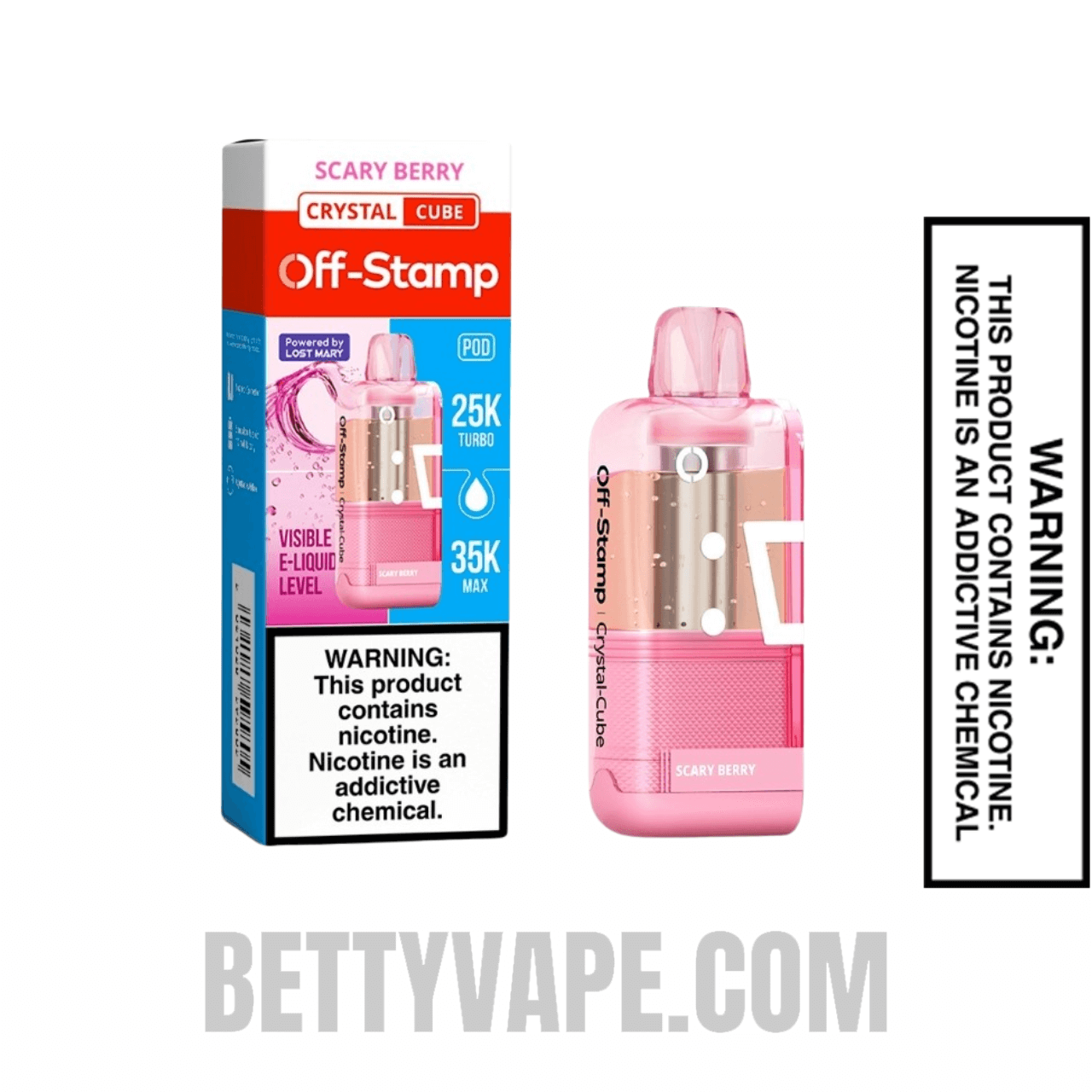 Scary Berry Off Stamp X Cube Crystal Cube 35K Vape Pod With Package Box