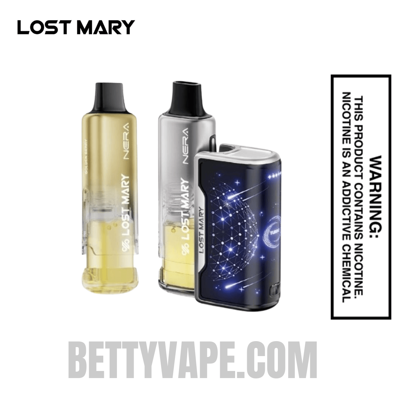 Scary Berry & Golden Berry Lost Mary Nera Fullview 70K Disposable Vape Kit