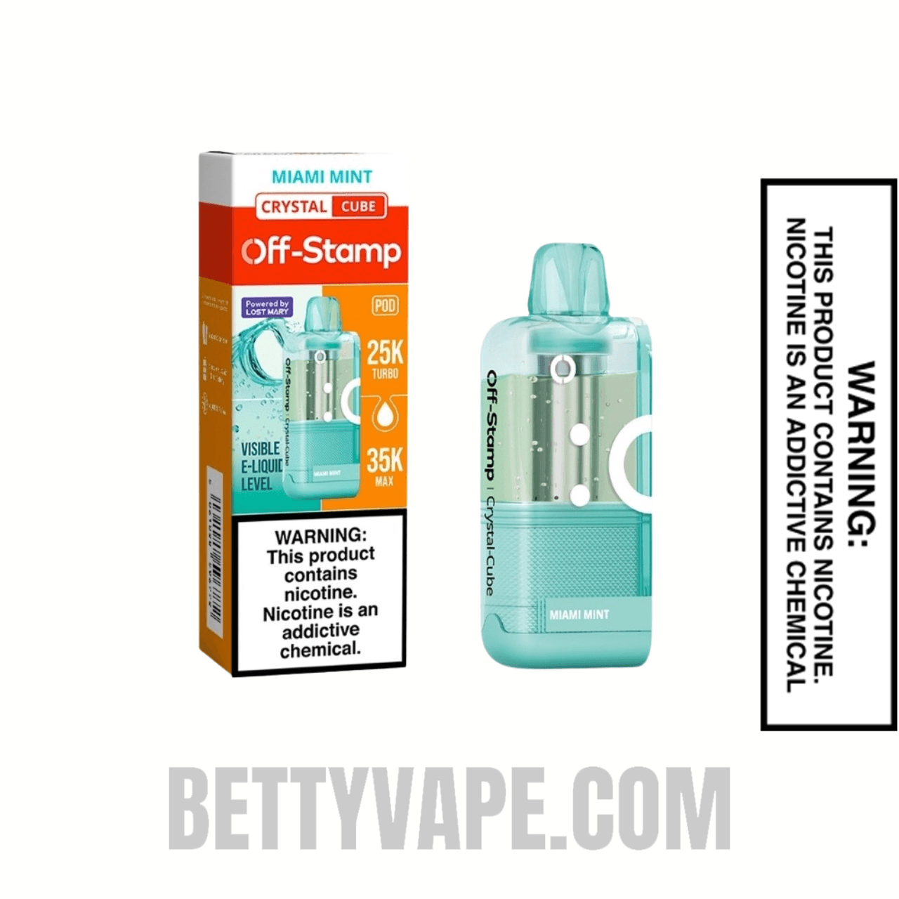 Miami Mint Off Stamp X Cube Crystal Cube 35K Vape Pod With Package Box