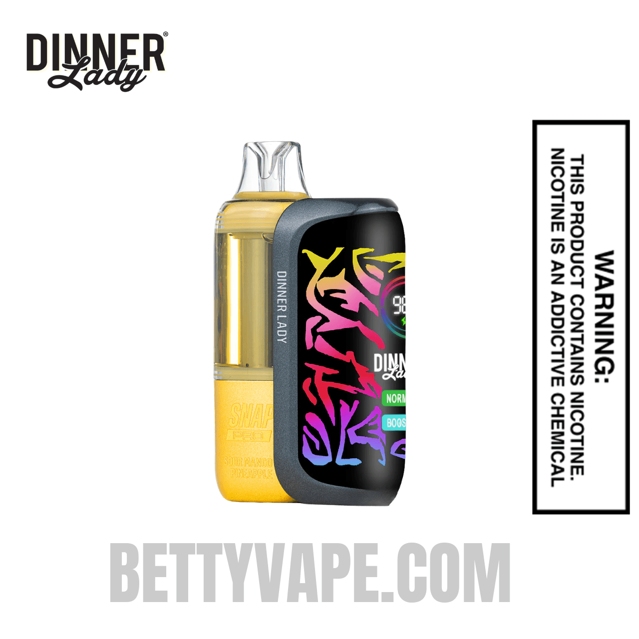 Sour Mango Pineapple Dinner Lady Snap Pro 35K Disposable Vape Kit