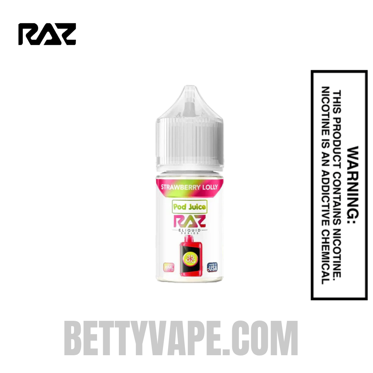 Strawberry Lolly RAZ Salt Nic Juice 30 ML