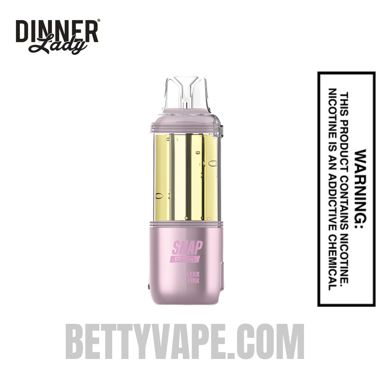 Clear Pink Dinner Lady Snap Pro Intense 35K Pre-filled Replacement Pod