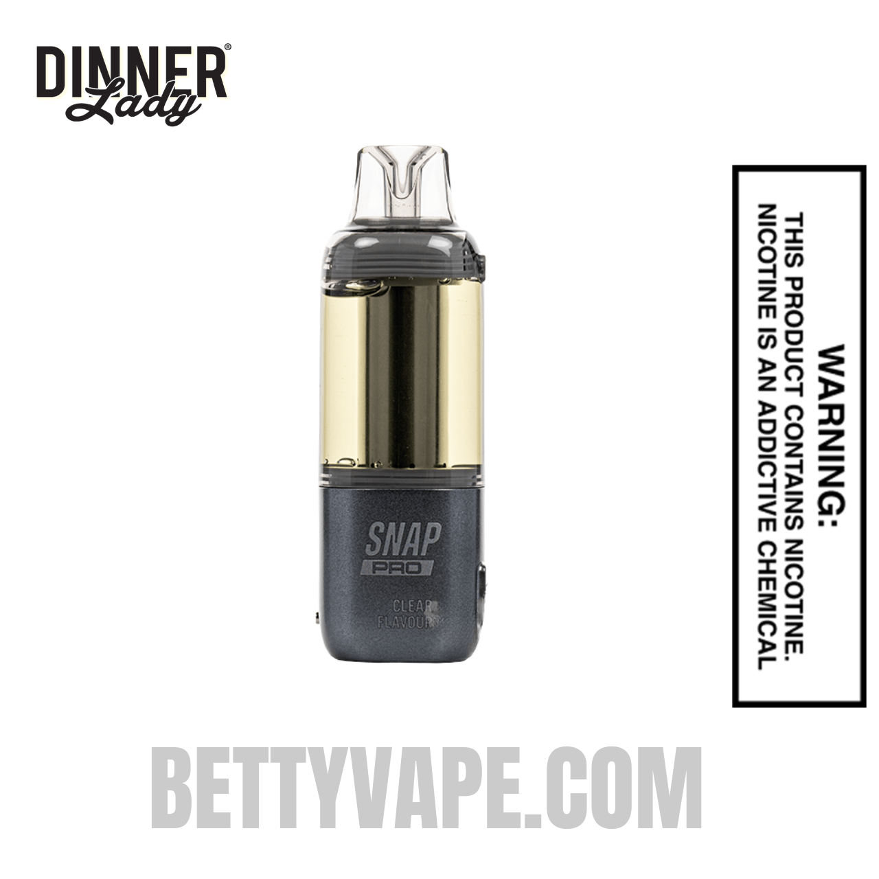 Clear Dinner Lady Snap Pro 35K Disposable Vape Pod