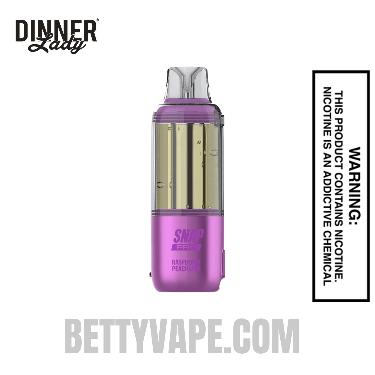 Raspberry Peach Lime Dinner Lady Snap Pro Intense 35K Pre-filled Replacement Pod