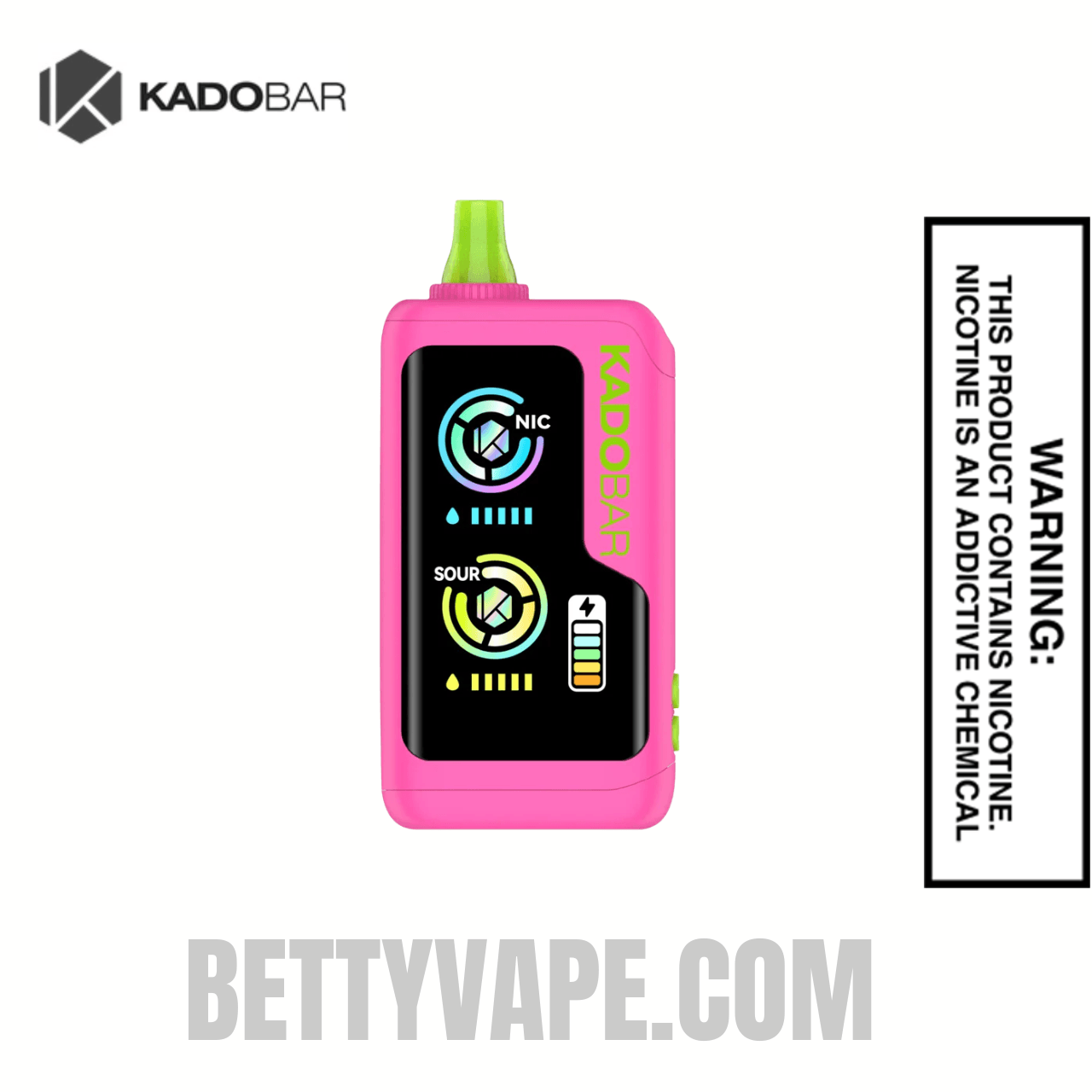 Sour Strawberry Raspberry Kado Bar NI40000 Sour-Nic Control Disposable Vape