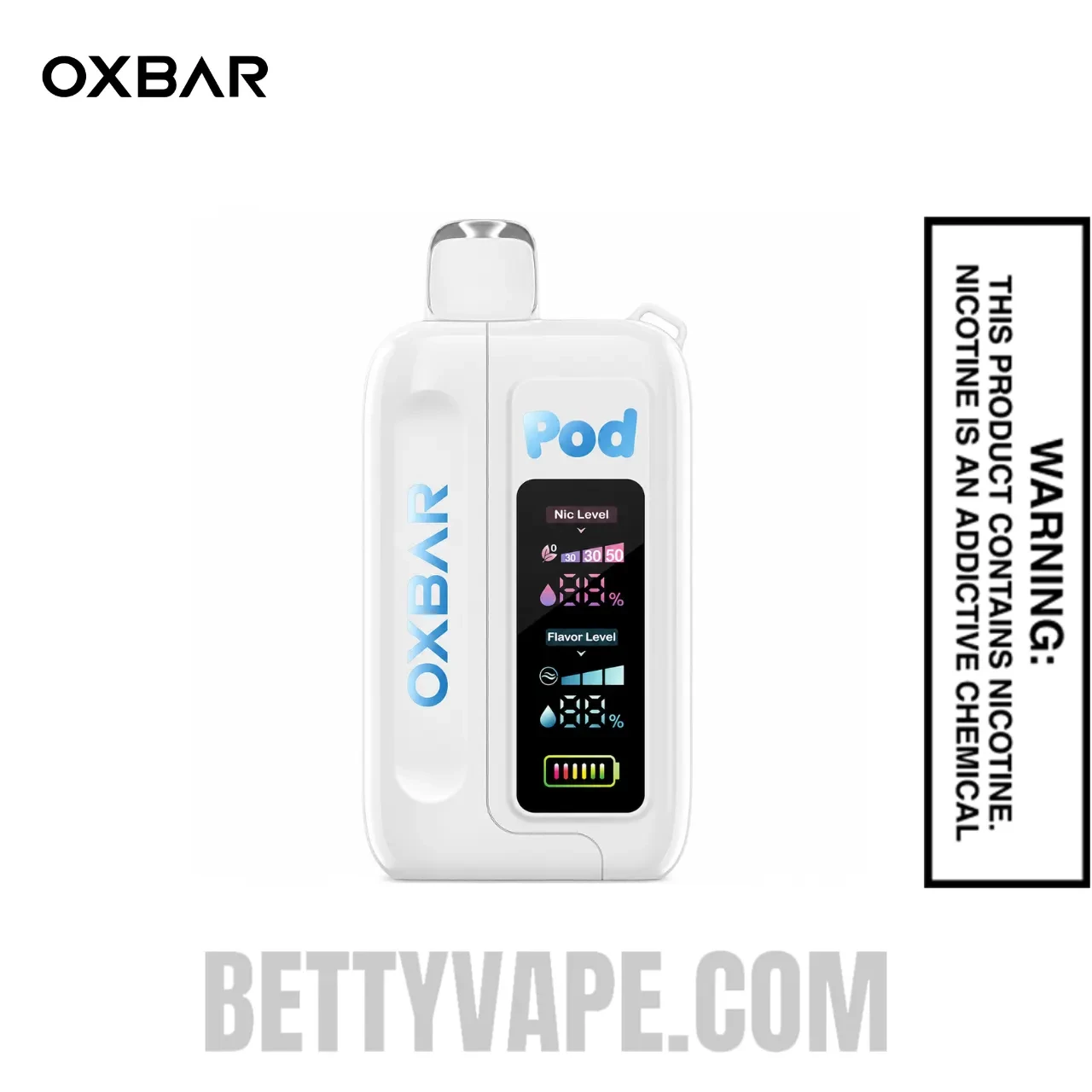 Clear OXBAR X Pod Juice Nic-Switch 35K Disposable Vape