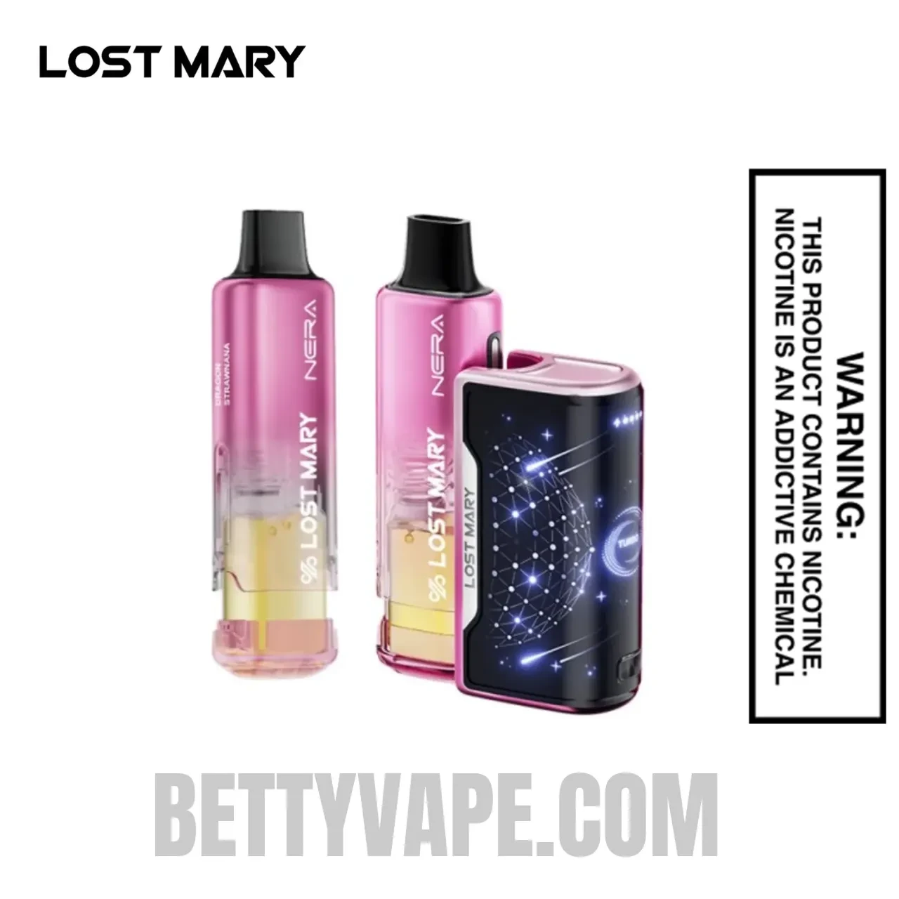 Dragon Strawnana Lost Mary Nera Fullview 70K Disposable Vape Kit