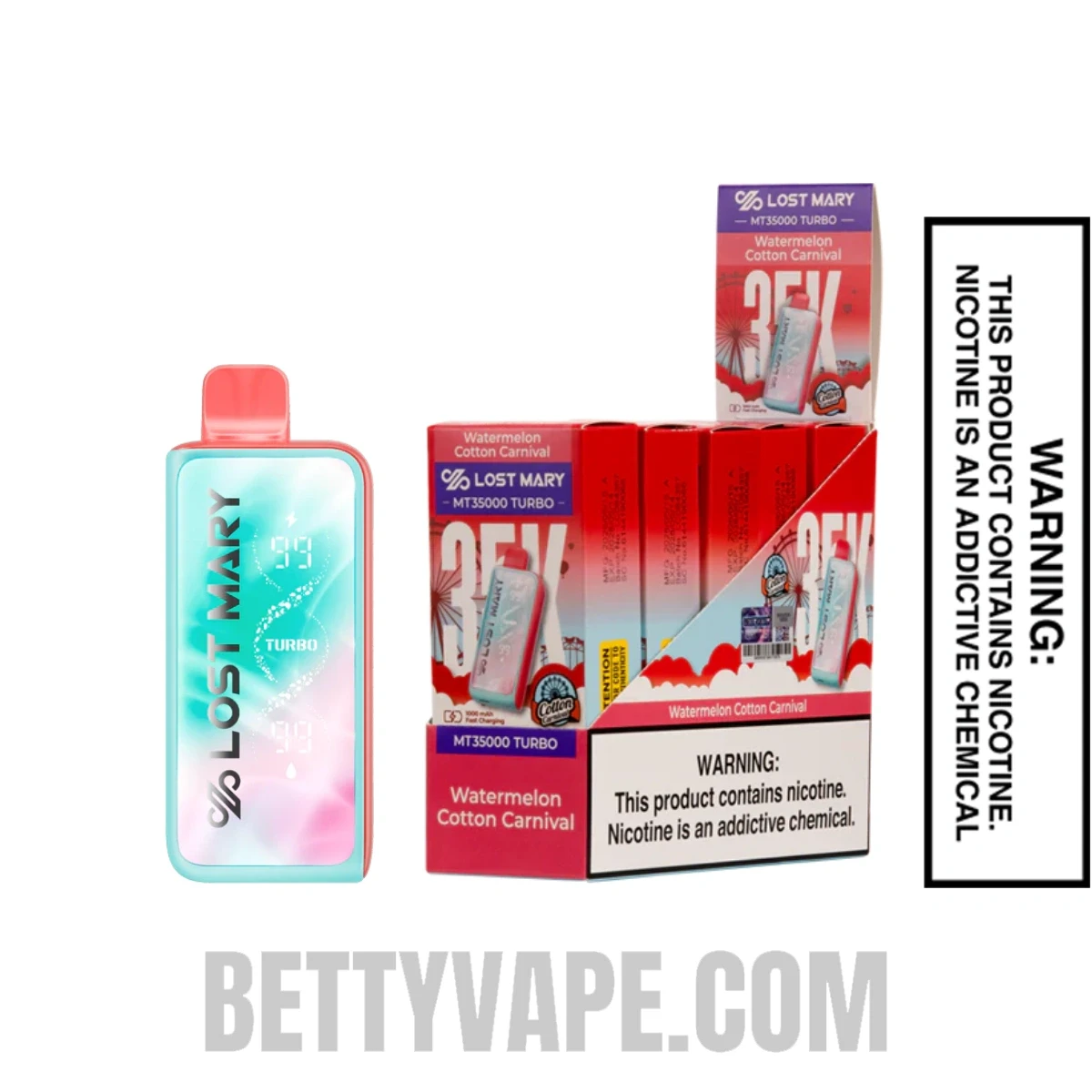 Watermelon Cotton Carnival Lost Mary MT35000 Disposable Vape With Package Box