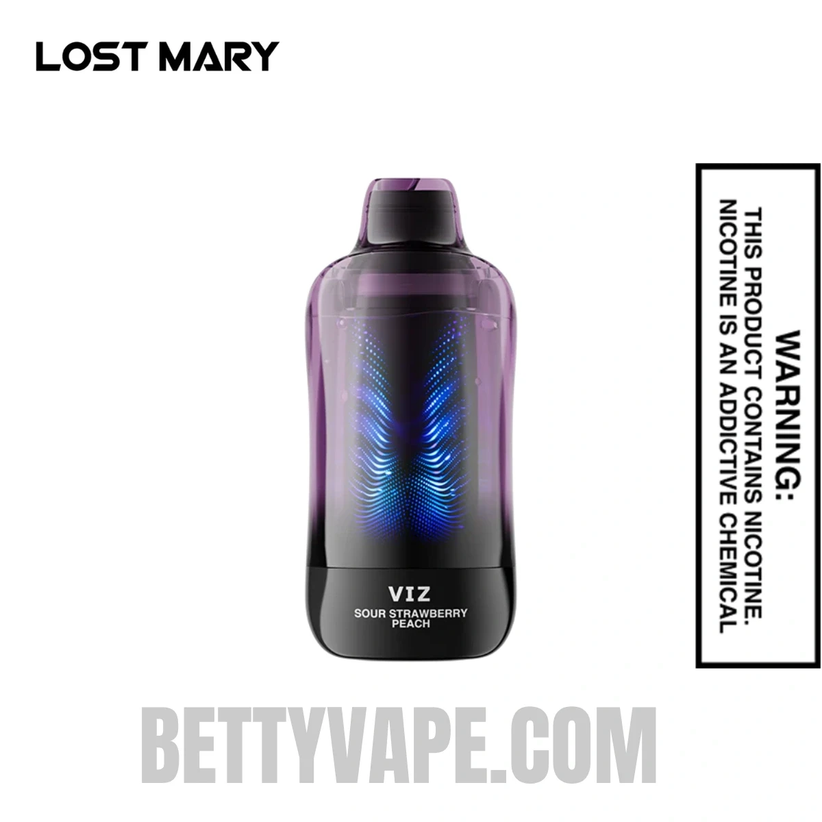 Sour Strawberry Peach Lost Mary VIZ 55K Disposable Vape
