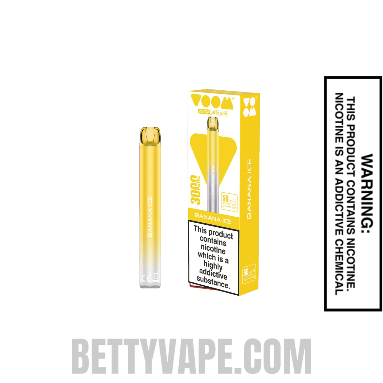 Banana Ice Voom Mesh 3000 Puffs Disposable Vape With Package Box