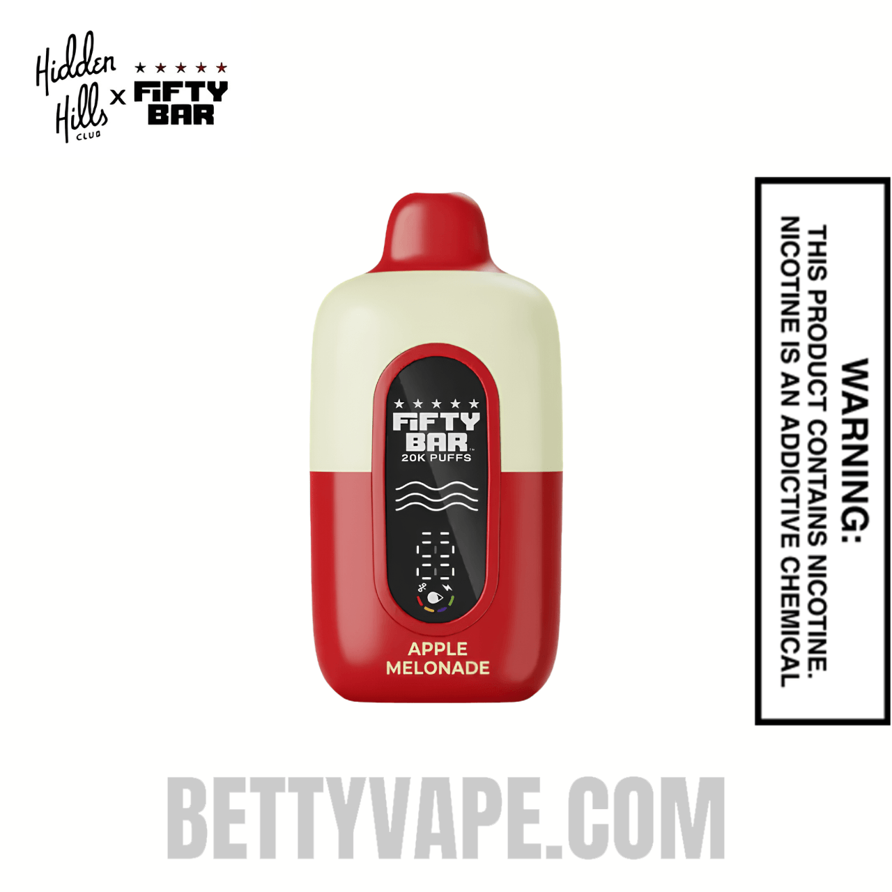 Apple Melonade Hidden Hills X Fifty Bar 20k Disposable Vape