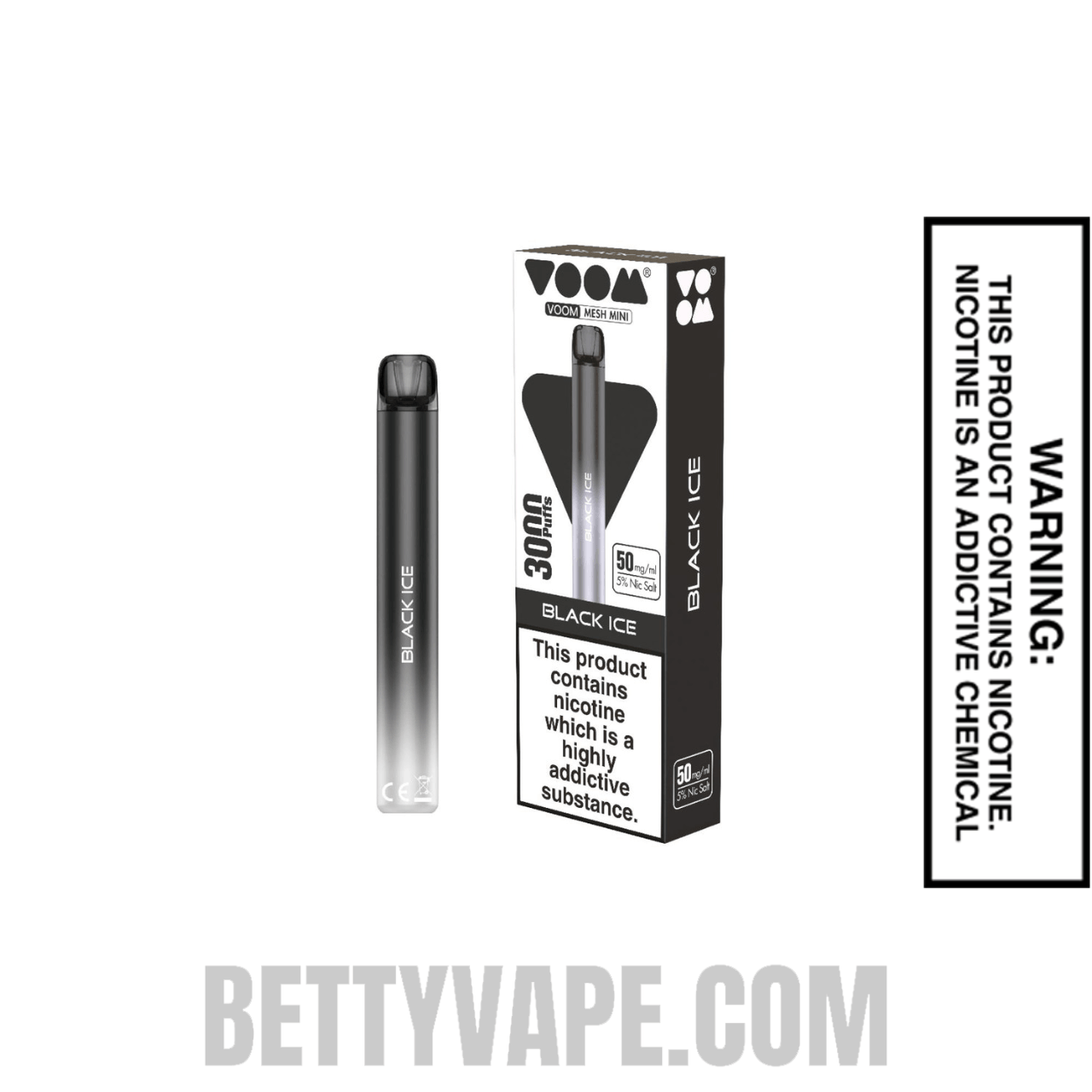 Black Ice Voom Mesh 3000 Puffs Disposable Vape With Package Box