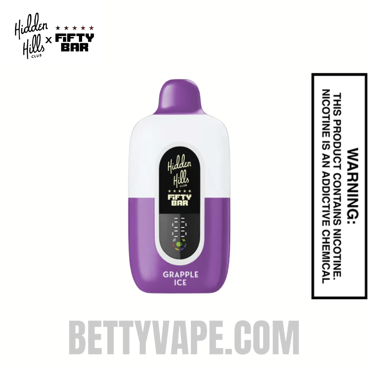 Grapple Ice Hidden Hills X Fifty Bar 20k Disposable Vape