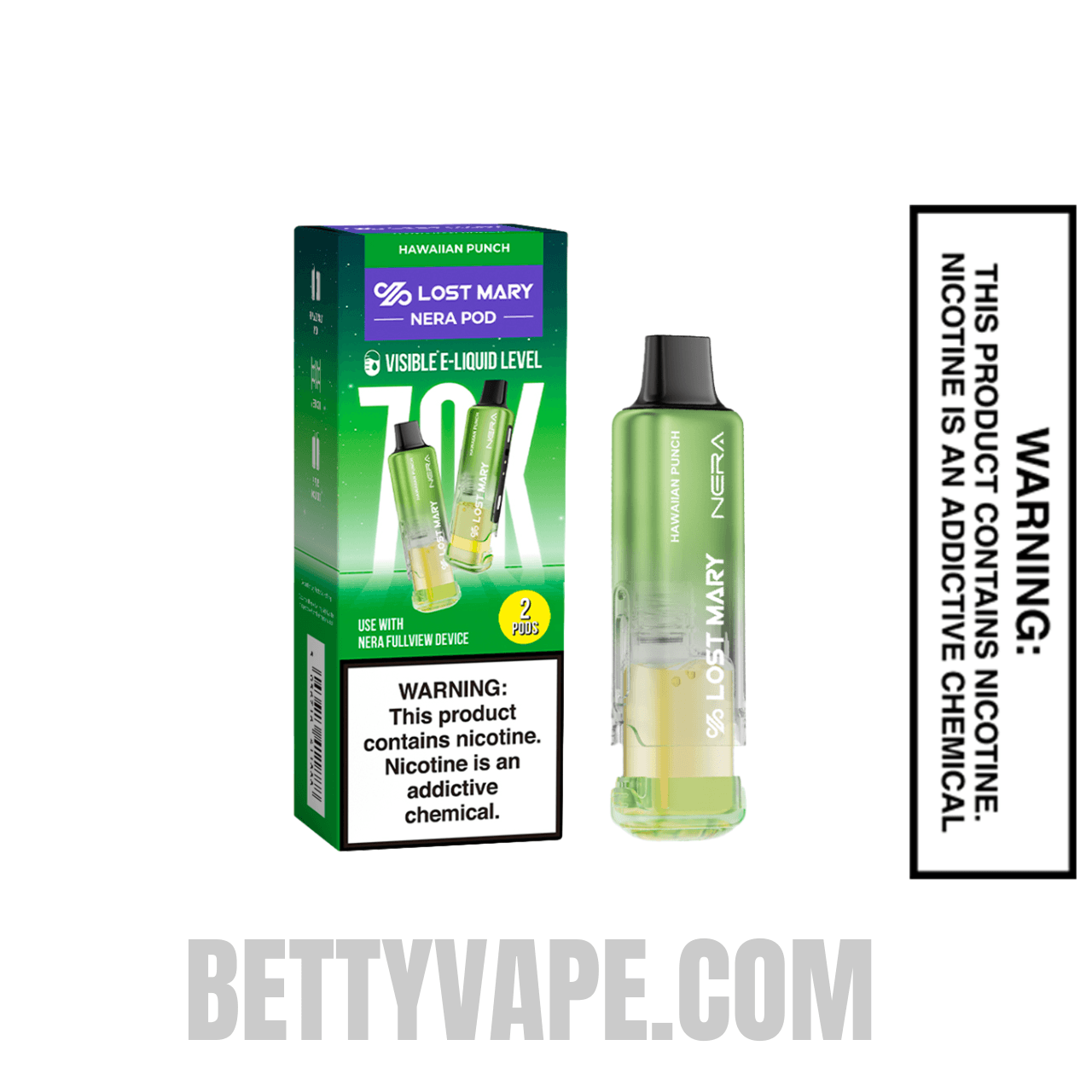 Hawaiian Punch Lost Mary Nera Fullview 70K Disposable Vape Pod With Package Box