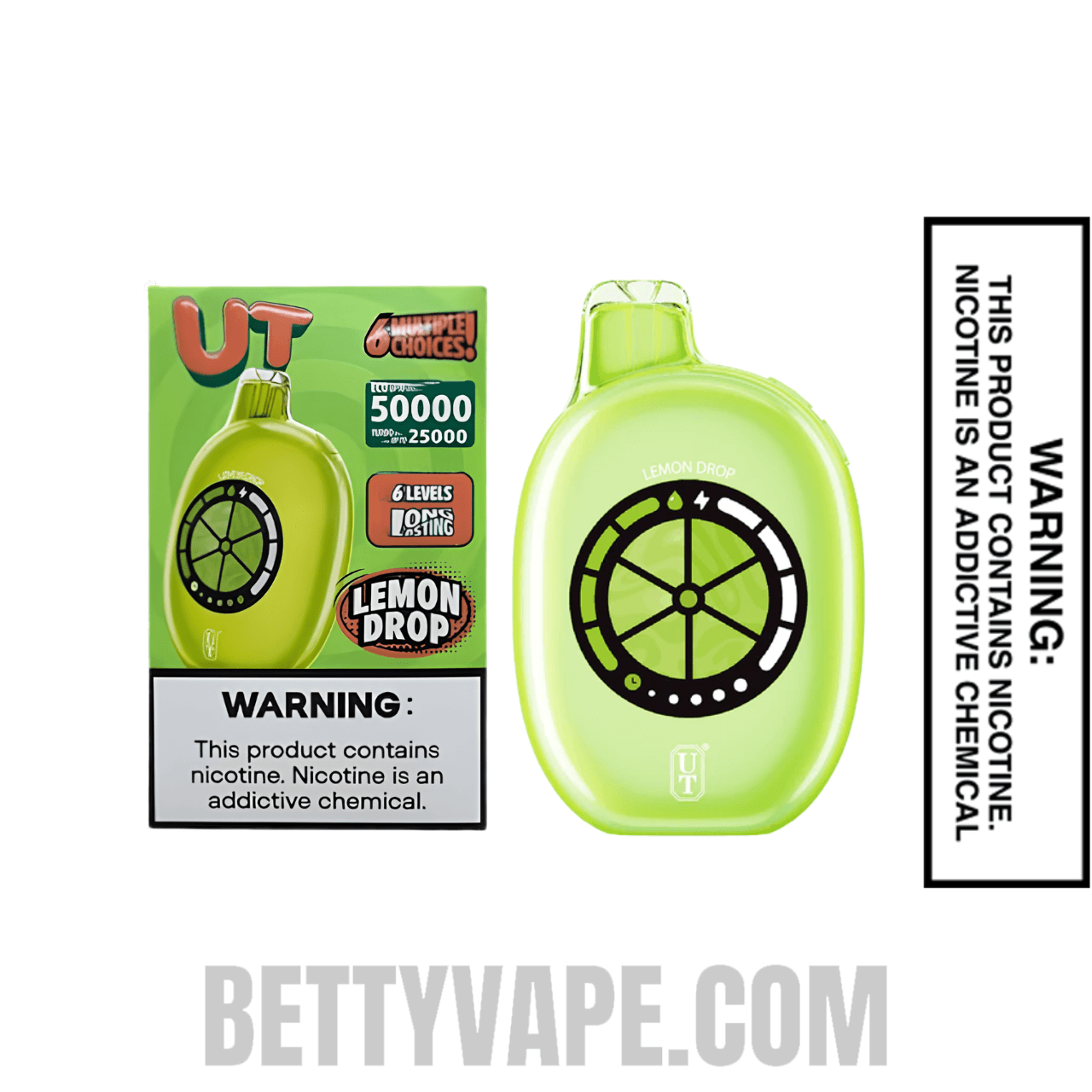 Lemon Drop Flum UT Bar 50K Disposable Vape With Package Box