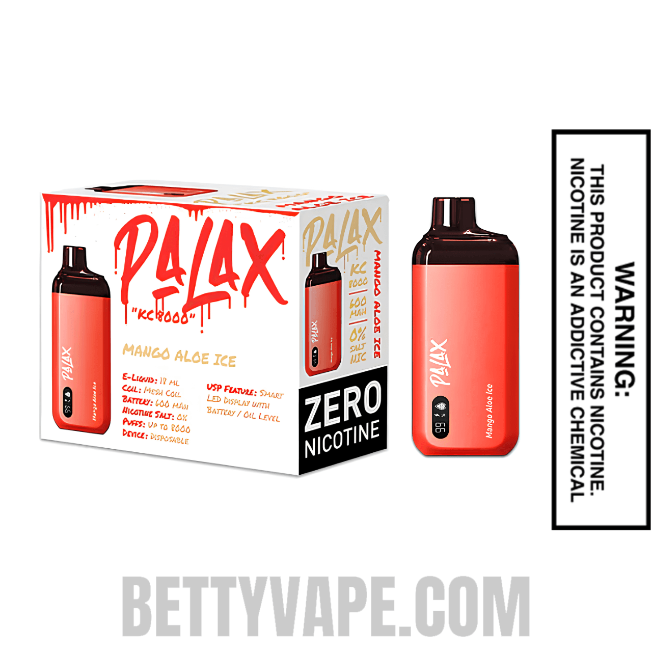 Mango Aloe Ice Palax KC8000 Disposable Vape With Bundle Pack