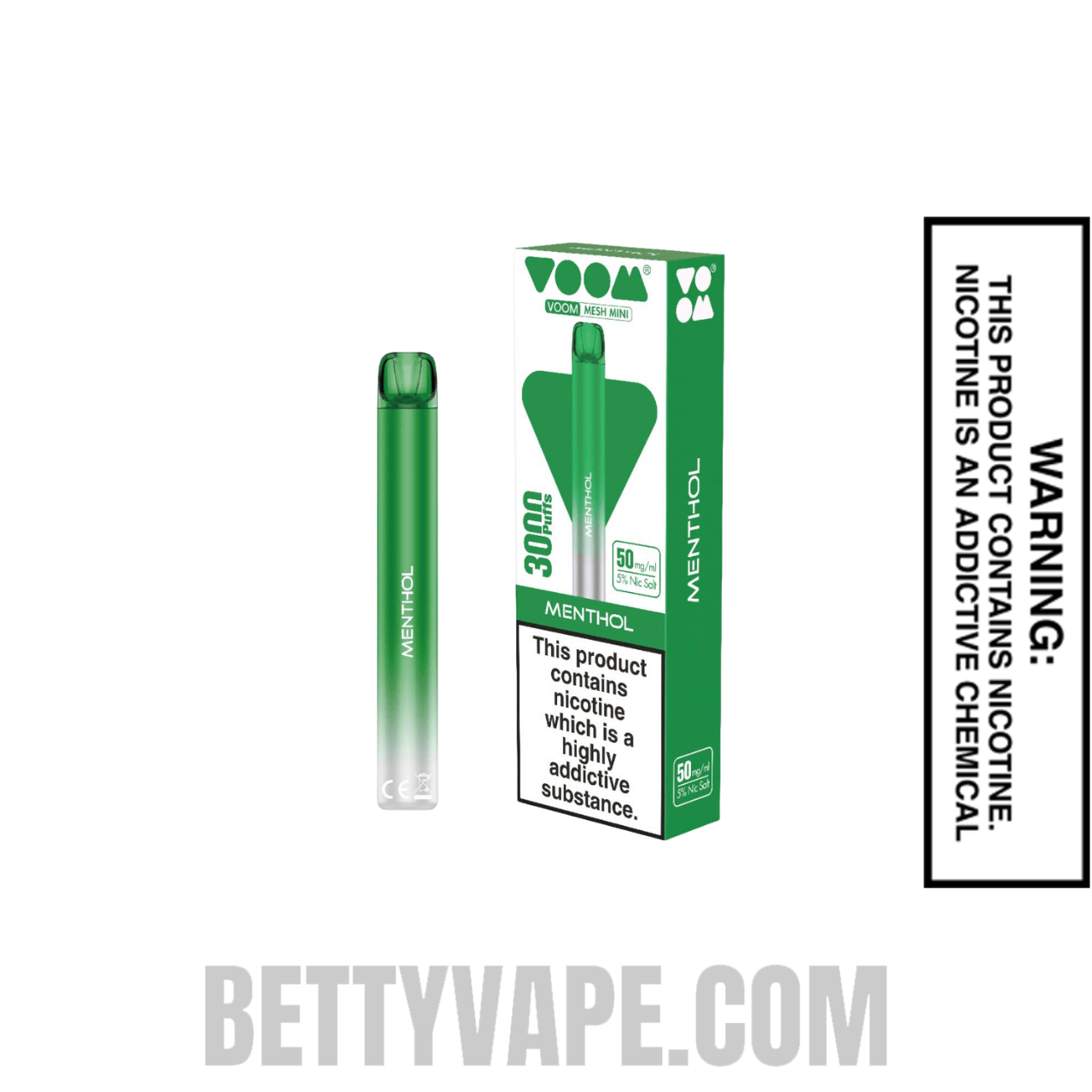 Menthol Voom Mesh 3000 Puffs Disposable Vape With Package Box