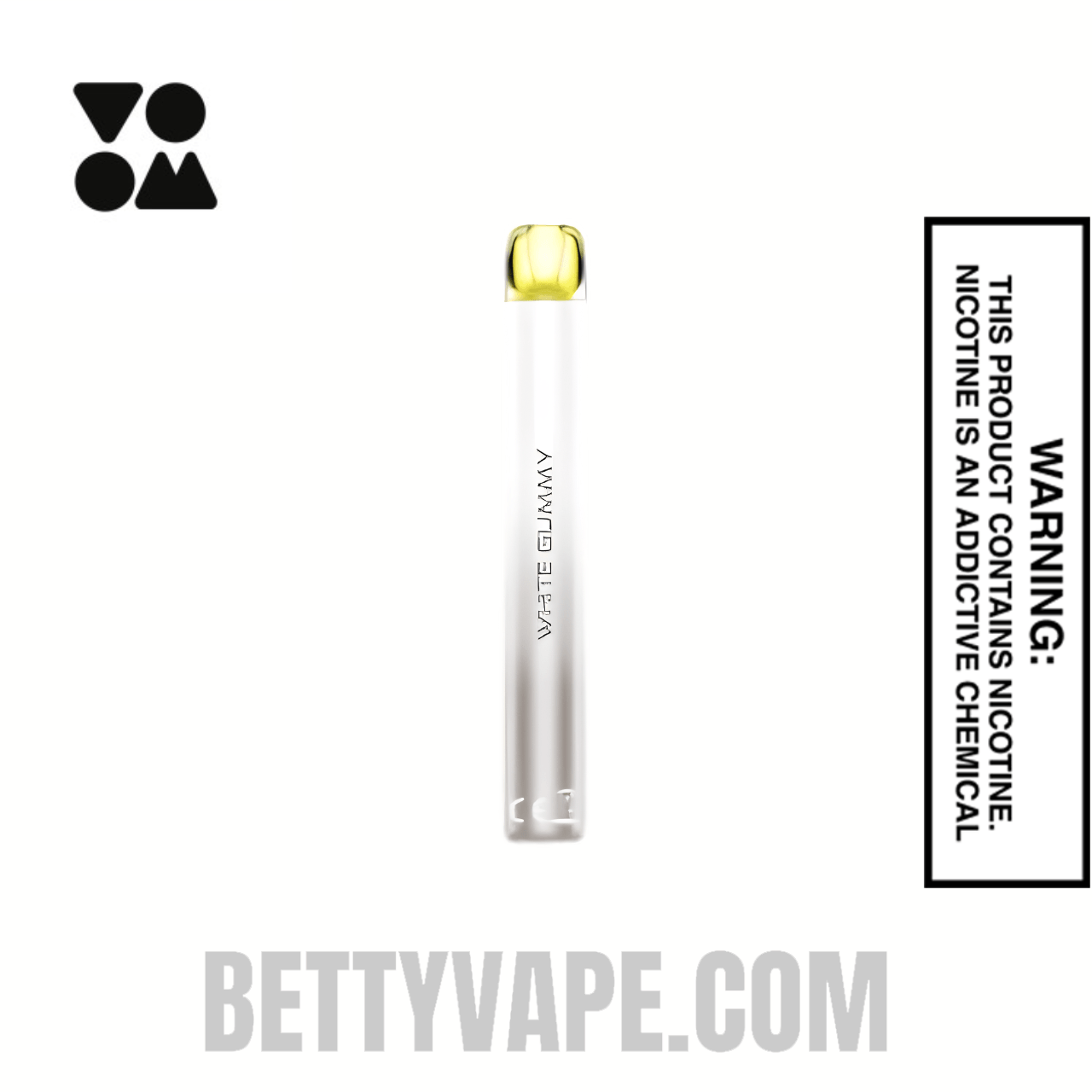 White Gummy Voom Mesh 3000 Puffs Disposable Vape