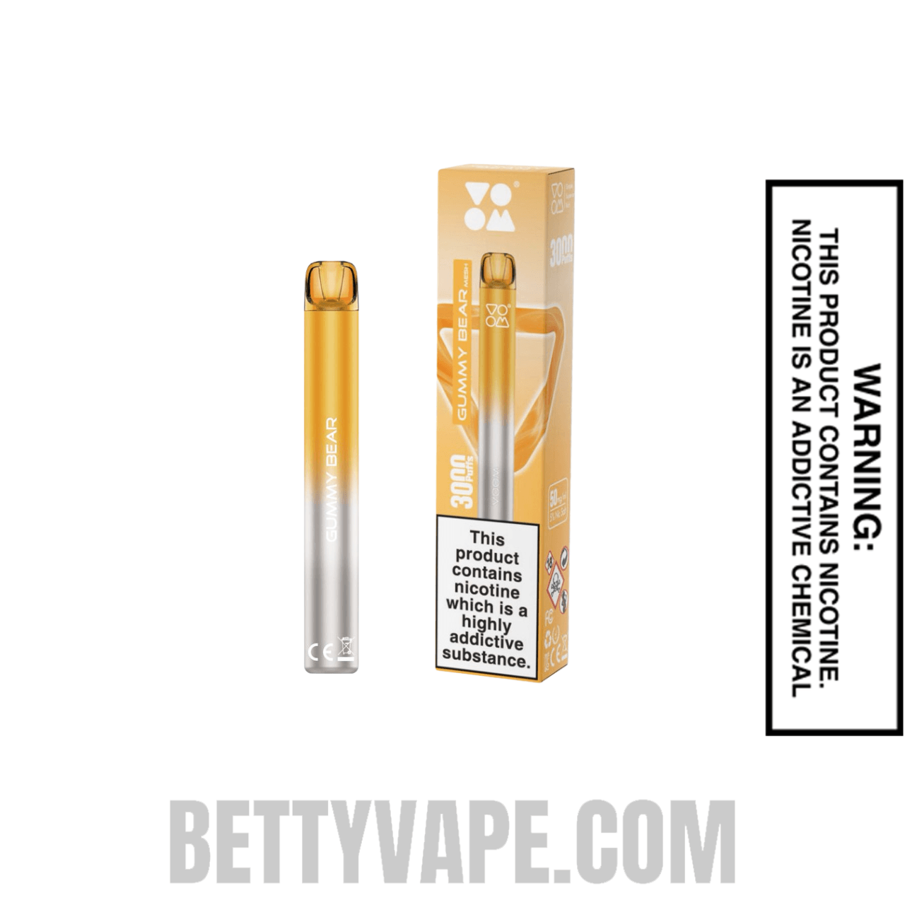Gummy Bear Voom Mesh 3000 Puffs Disposable Vape With Package Box