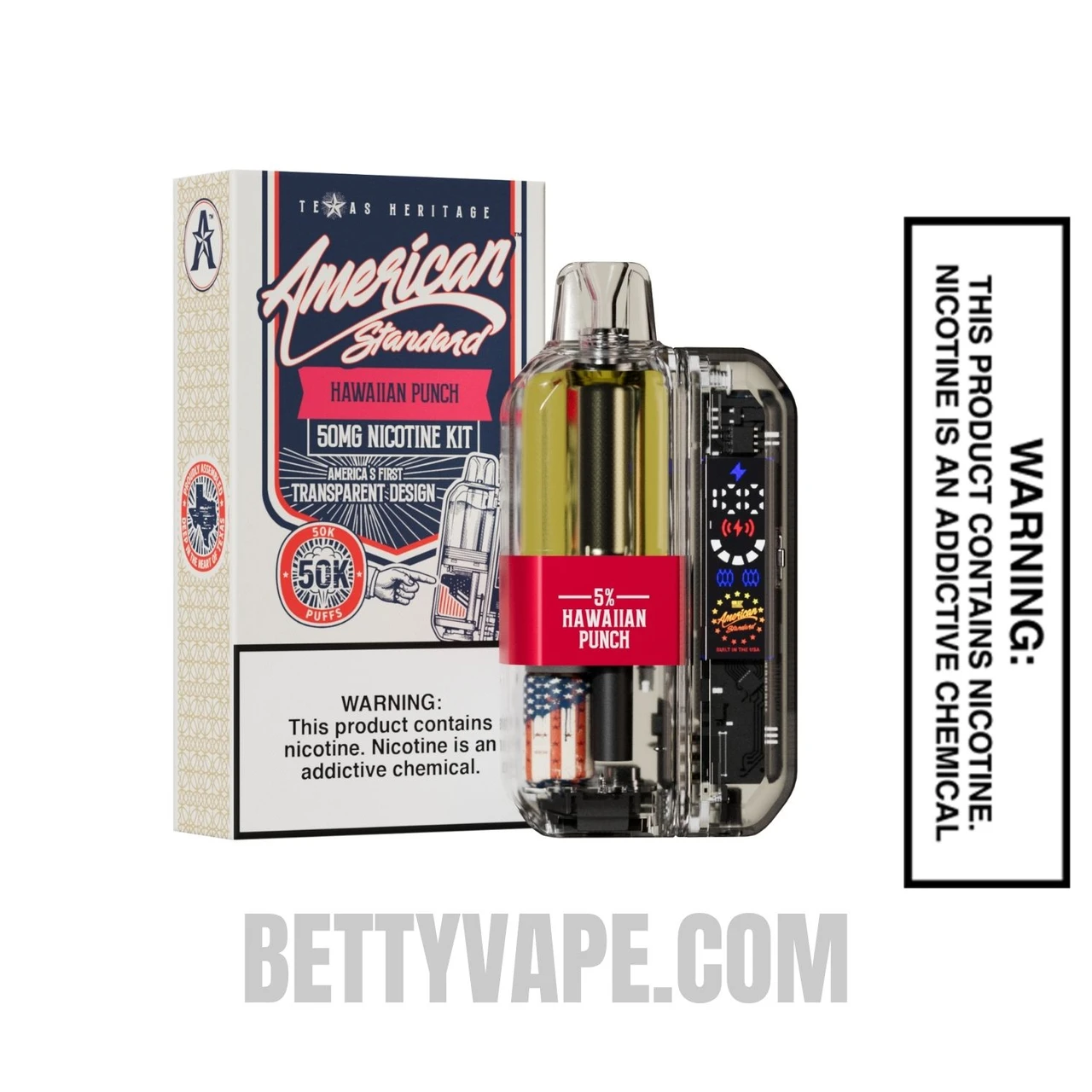 Hawaiian Punch American Standard 50K Disposable Vape Kit With Package Box