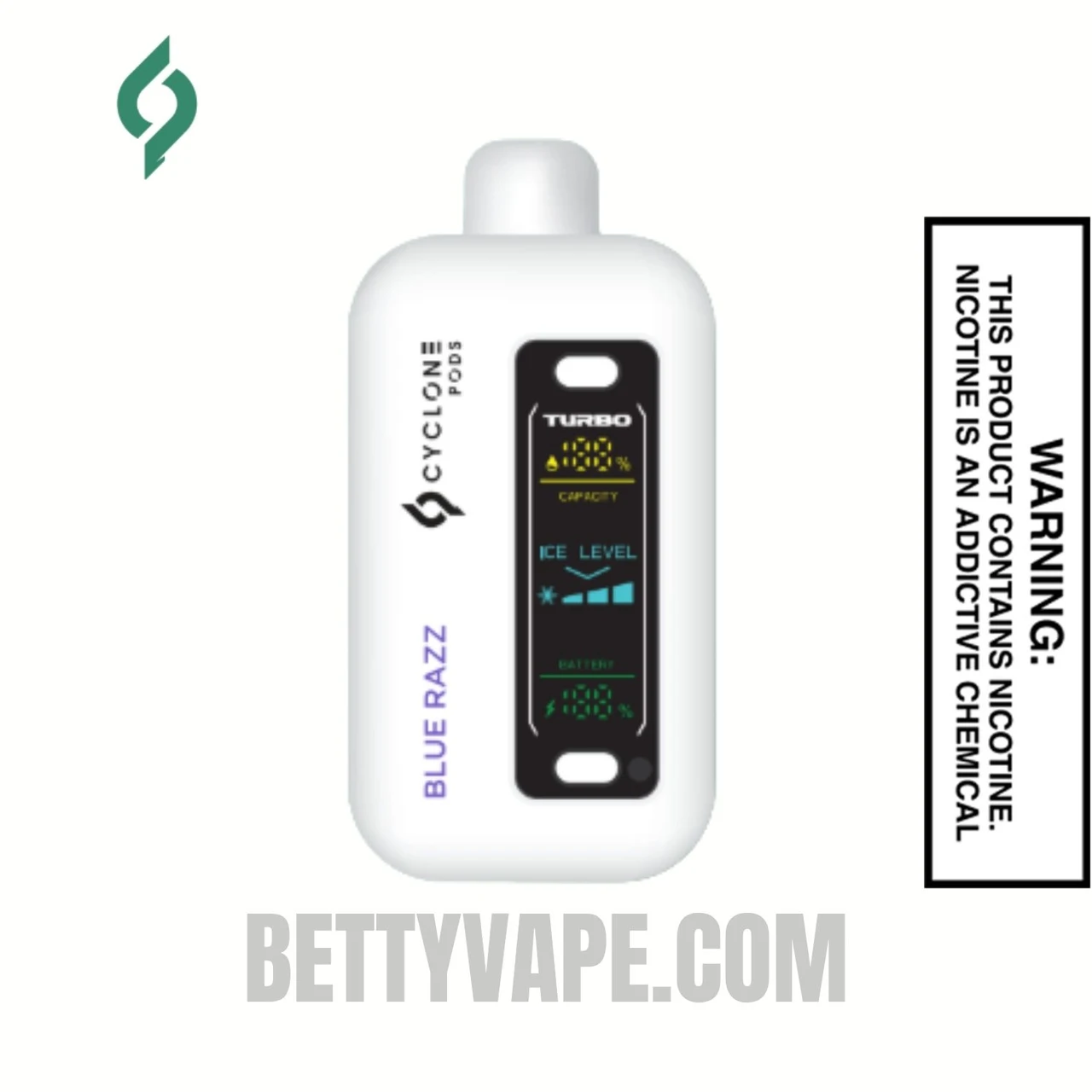Blue Razz Cyclone Gust Pro 20K Zero Nicotine Disposable Vape