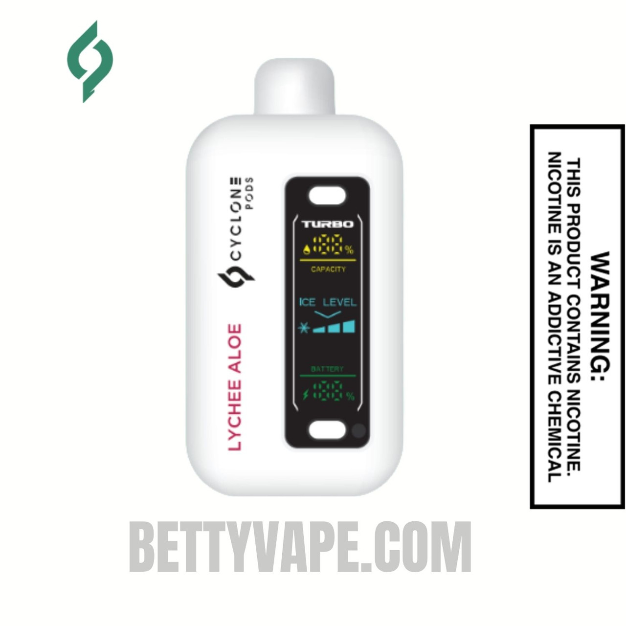 Lychee Aloe Cyclone Gust Pro 20K Zero Nicotine Disposable Vape