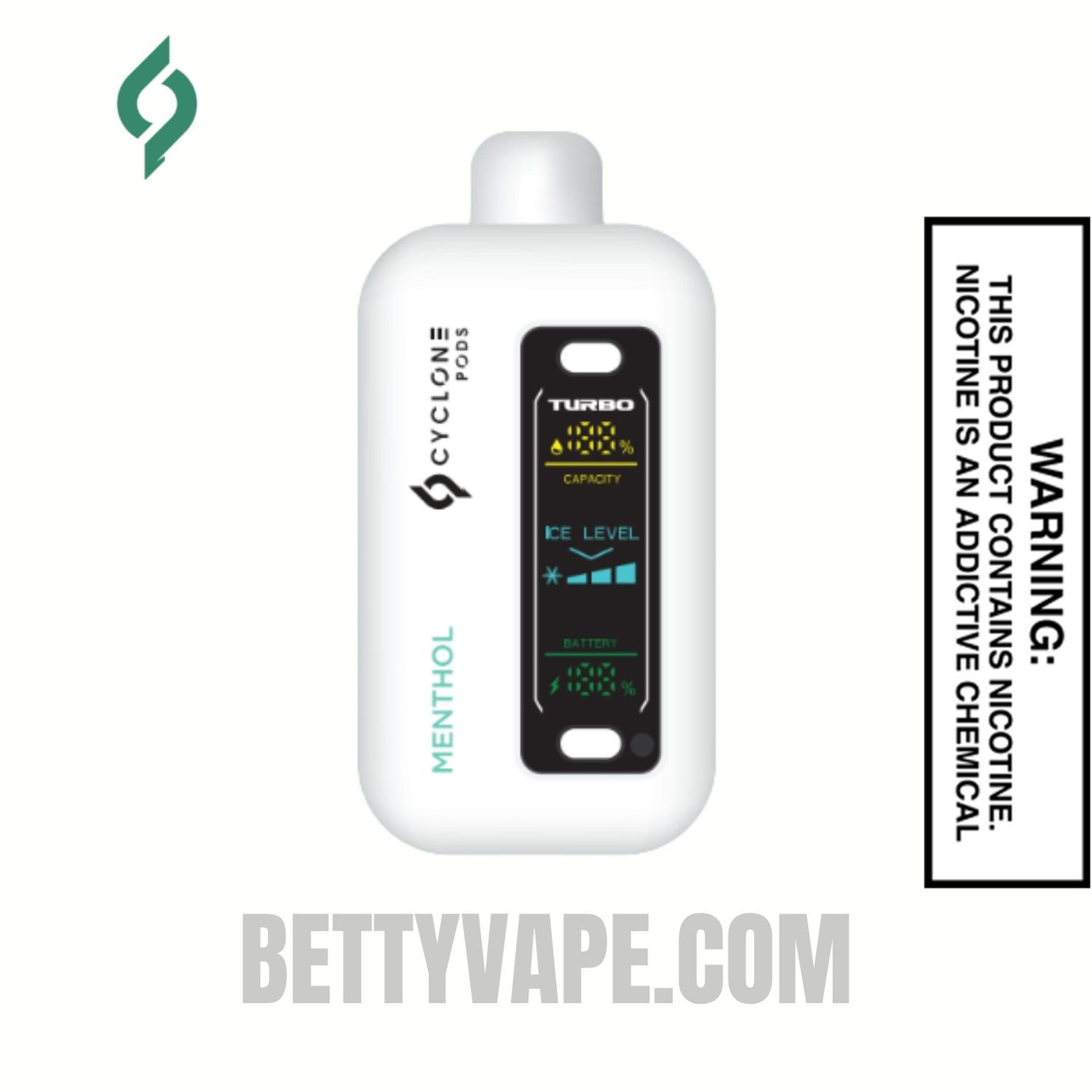 Menthol Cyclone Gust Pro 20K Zero Nicotine Disposable Vape